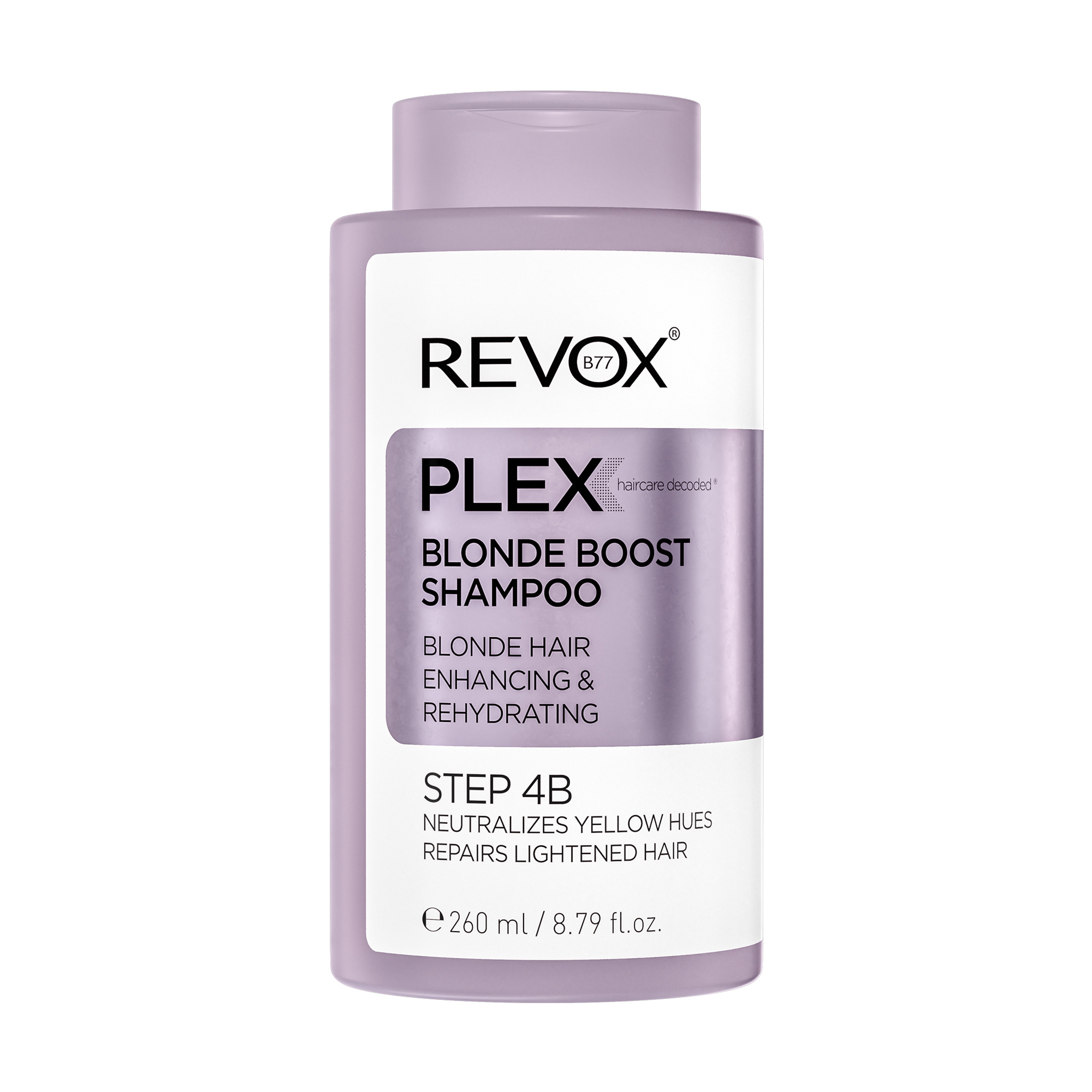 

Тонувальний шампунь Revox B77 Plex Blonde Boost Shampoo Step 4B для світлого волосся, 260 мл