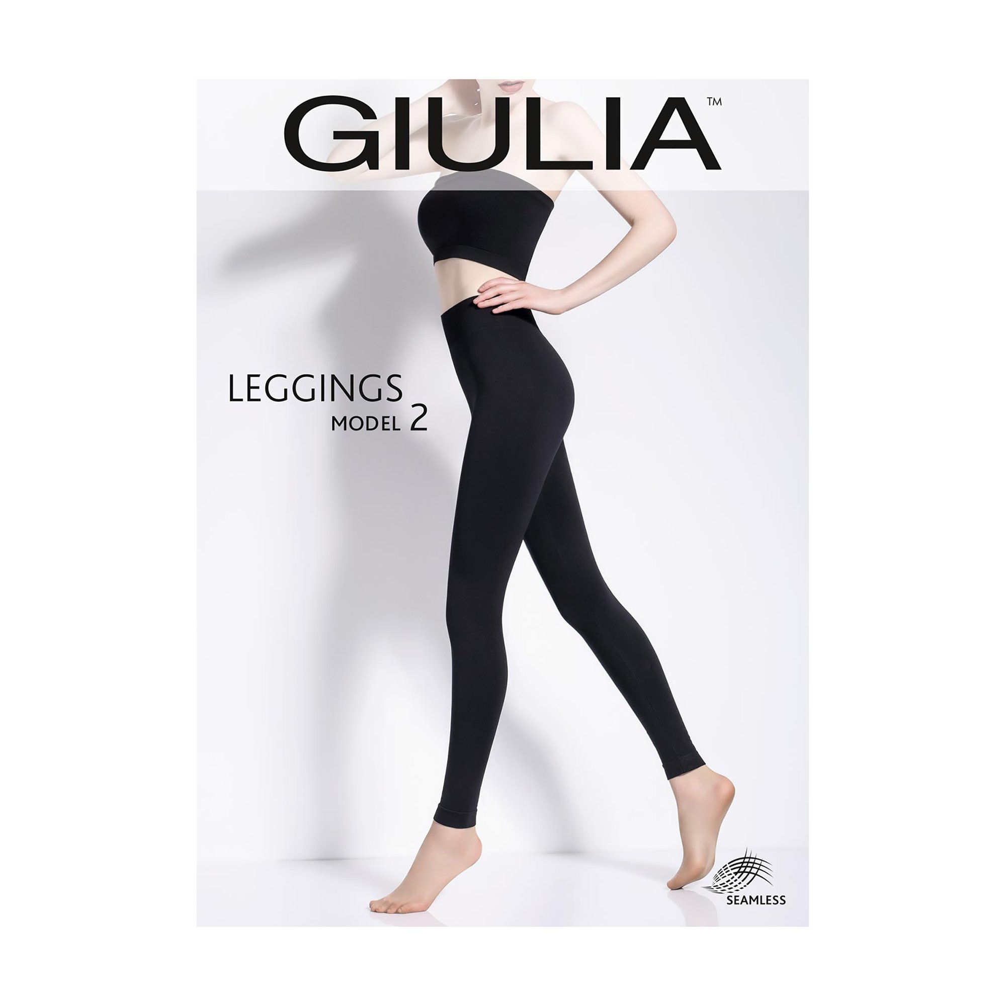 

Безшовні легінси жіночі Giulia Leggings (02) з широким поясом, Bianco, розмір L/XL