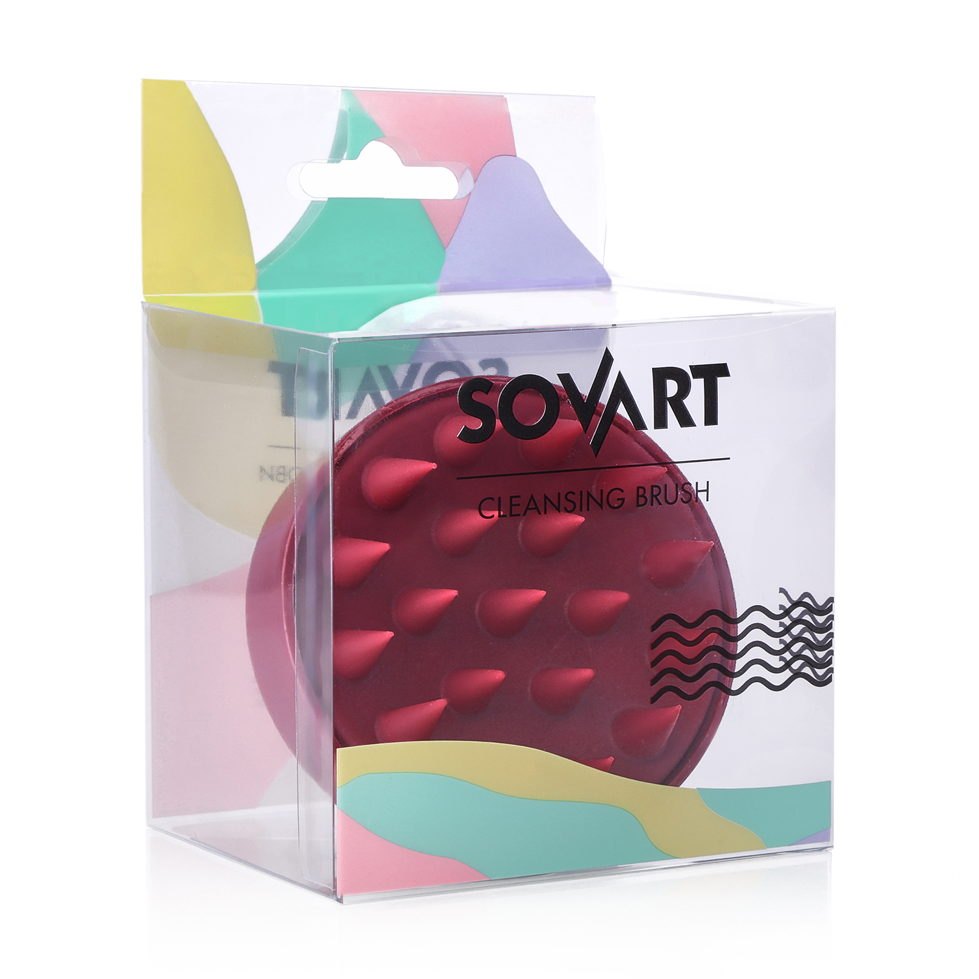 

Щітка для миття голови Sovart бордова, 1 шт