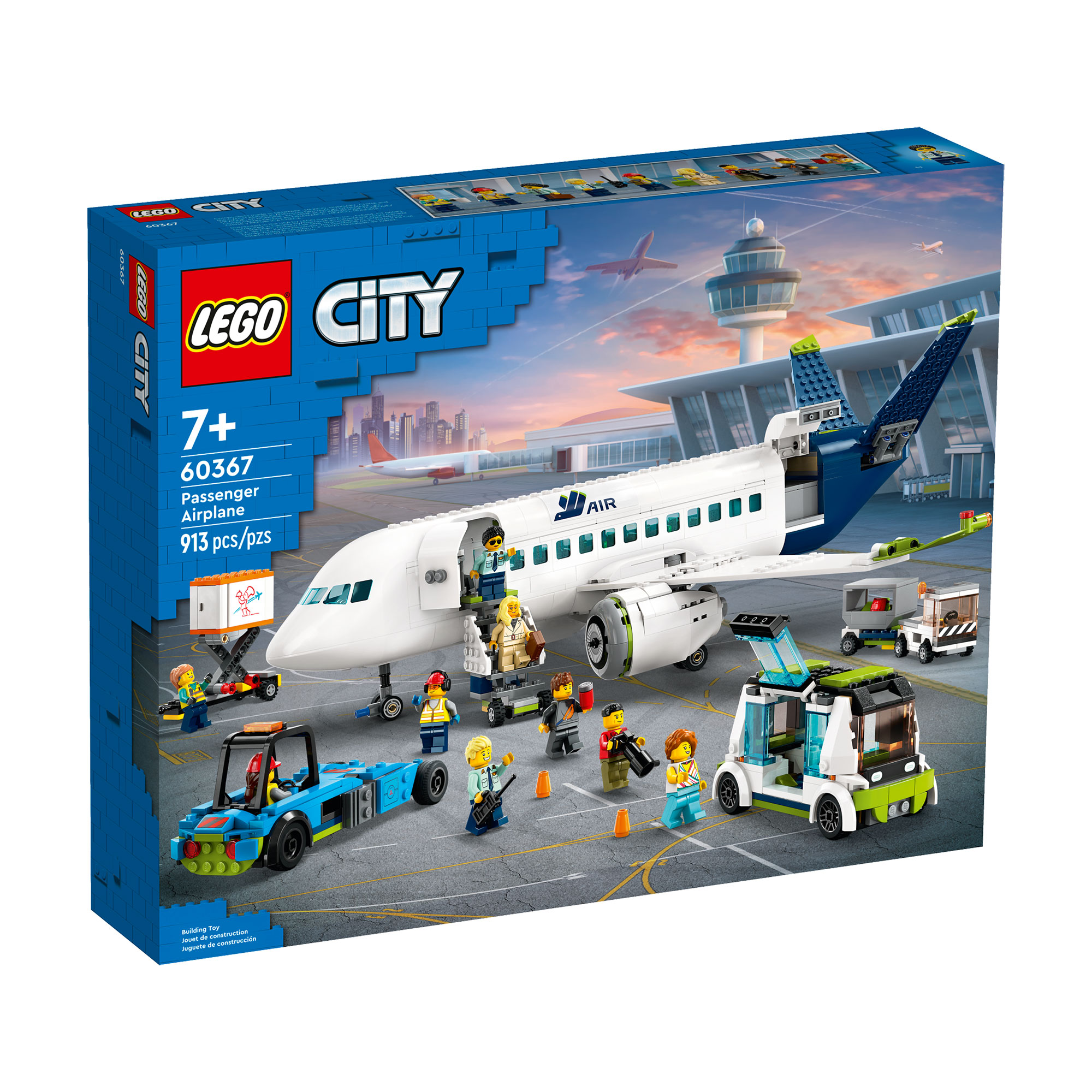 

Конструктор LEGO City Пасажирський літак, 913 деталі, від 7 років (60367)