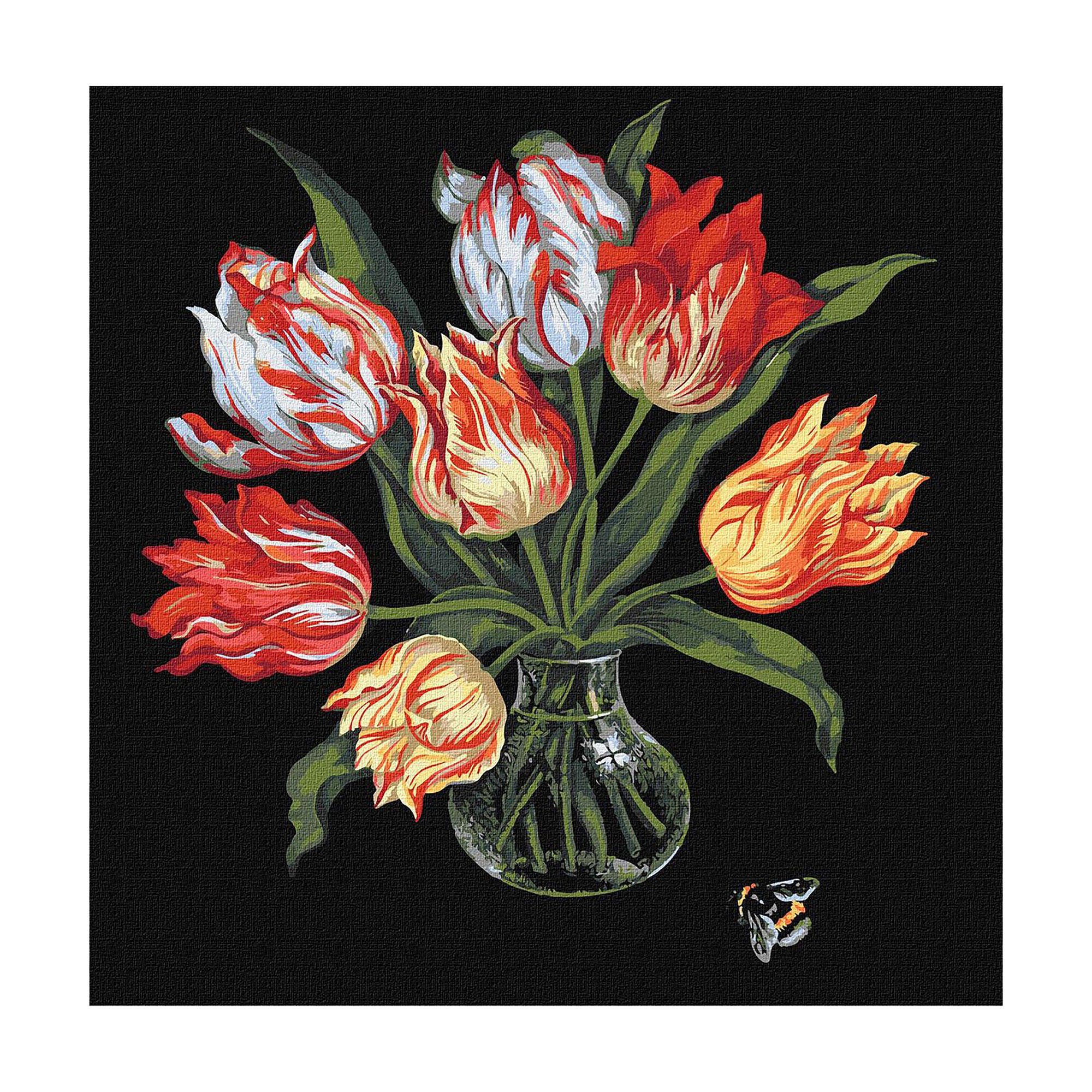 

Картина за номерами Ideyka Витончені тюльпани, 40*40 см (KHO3216)