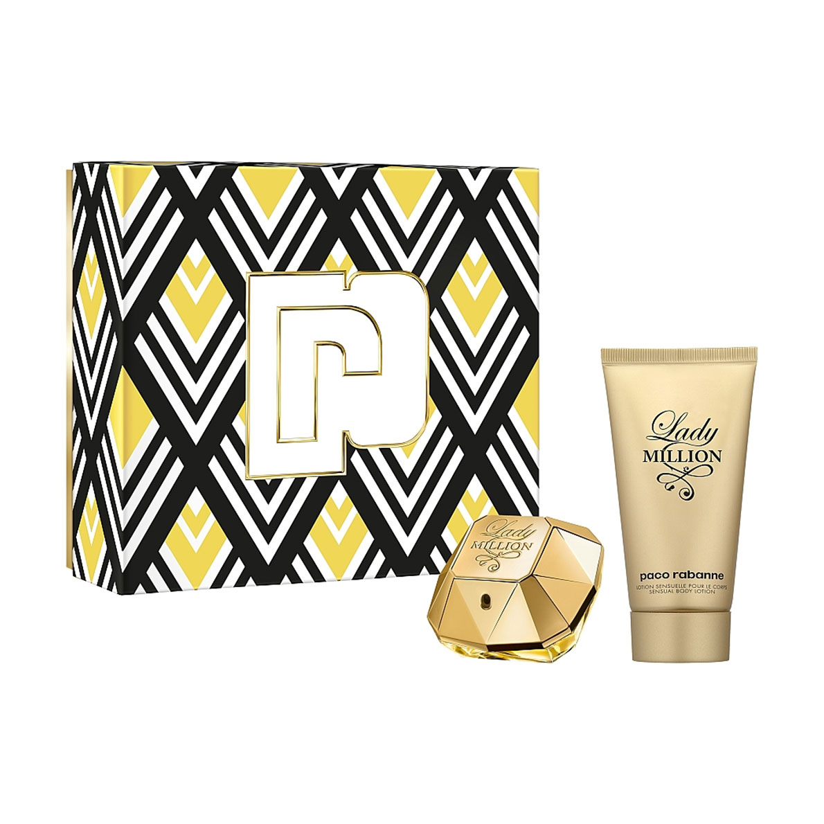 

Уцінка! Парфумований набір Rabanne Lady Million жіночий (лосьйон для тіла, 75 мл + парфумована вода, 50 мл)