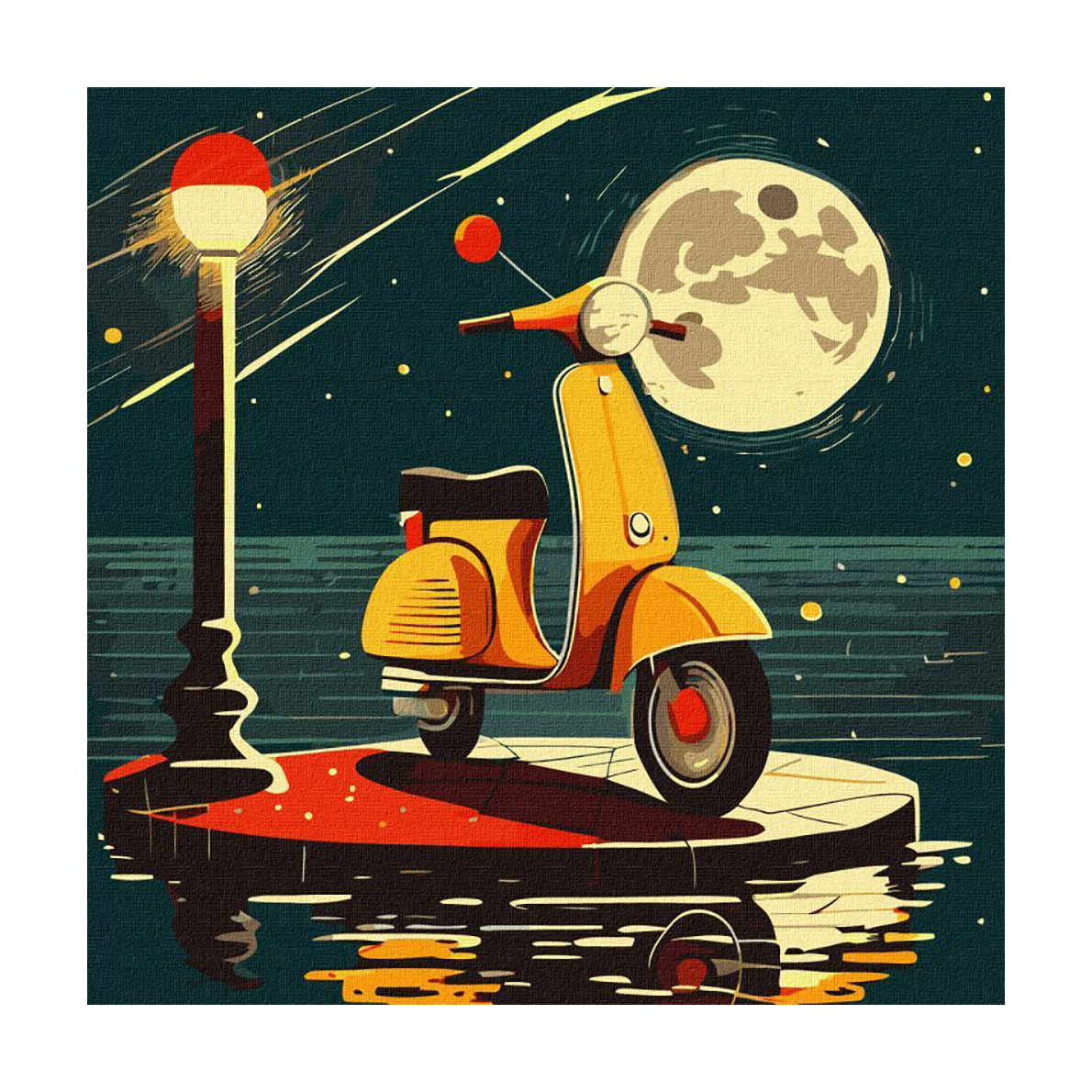 

Картина за номерами Ideyka Чудовий сон, 40*40 см (KHO5004)