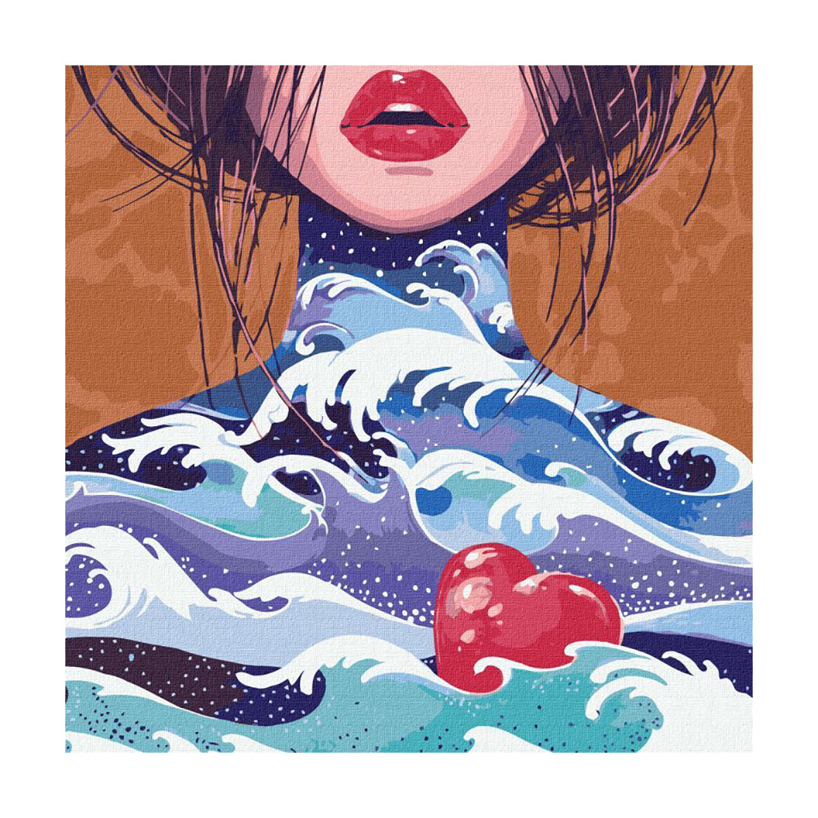 

Картина за номерами Ideyka Серце океану, 40*40 см (KHO4951)