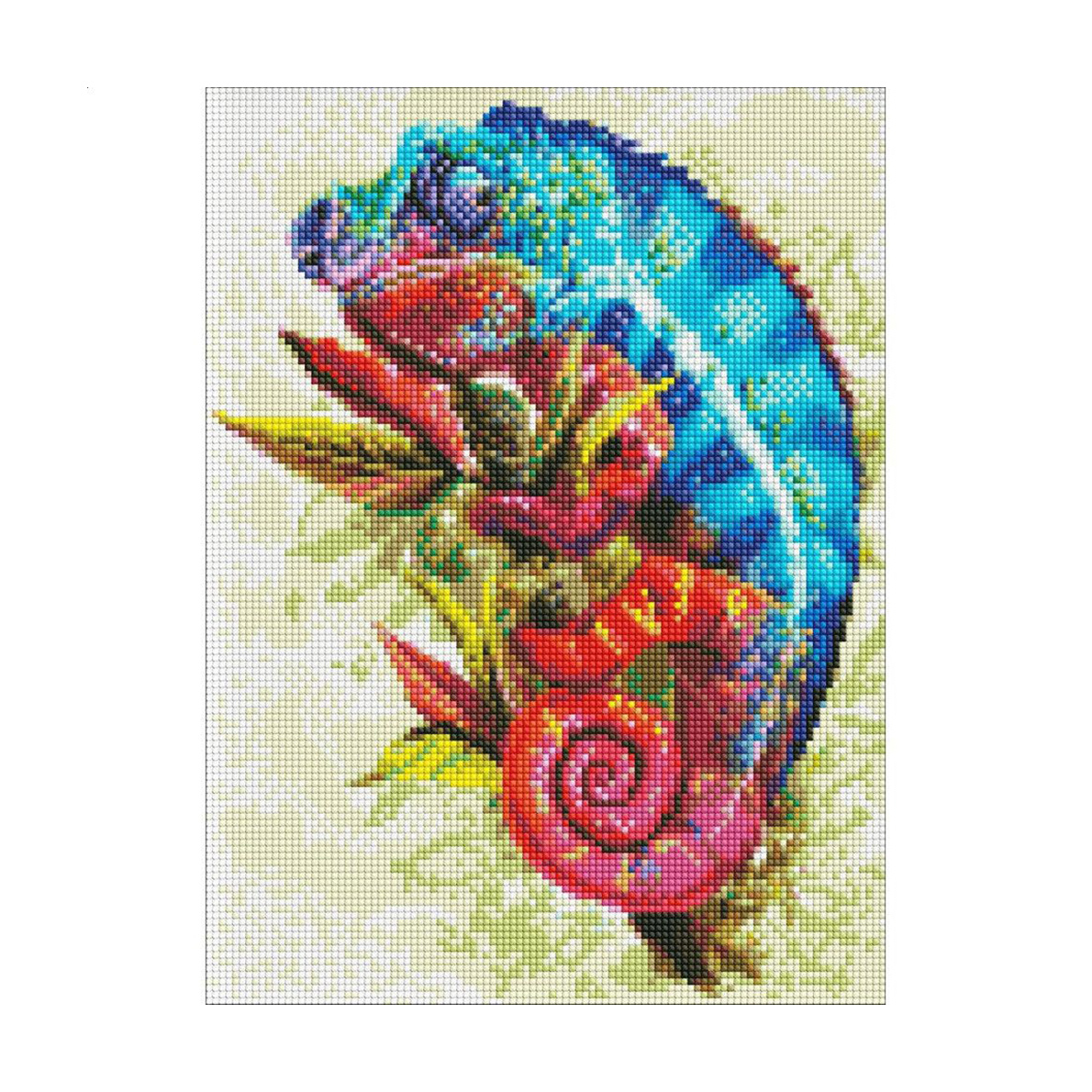 

Алмазна мозаїка Ideyka Яскравий хамелеон, 30*40 см (AMO7457)