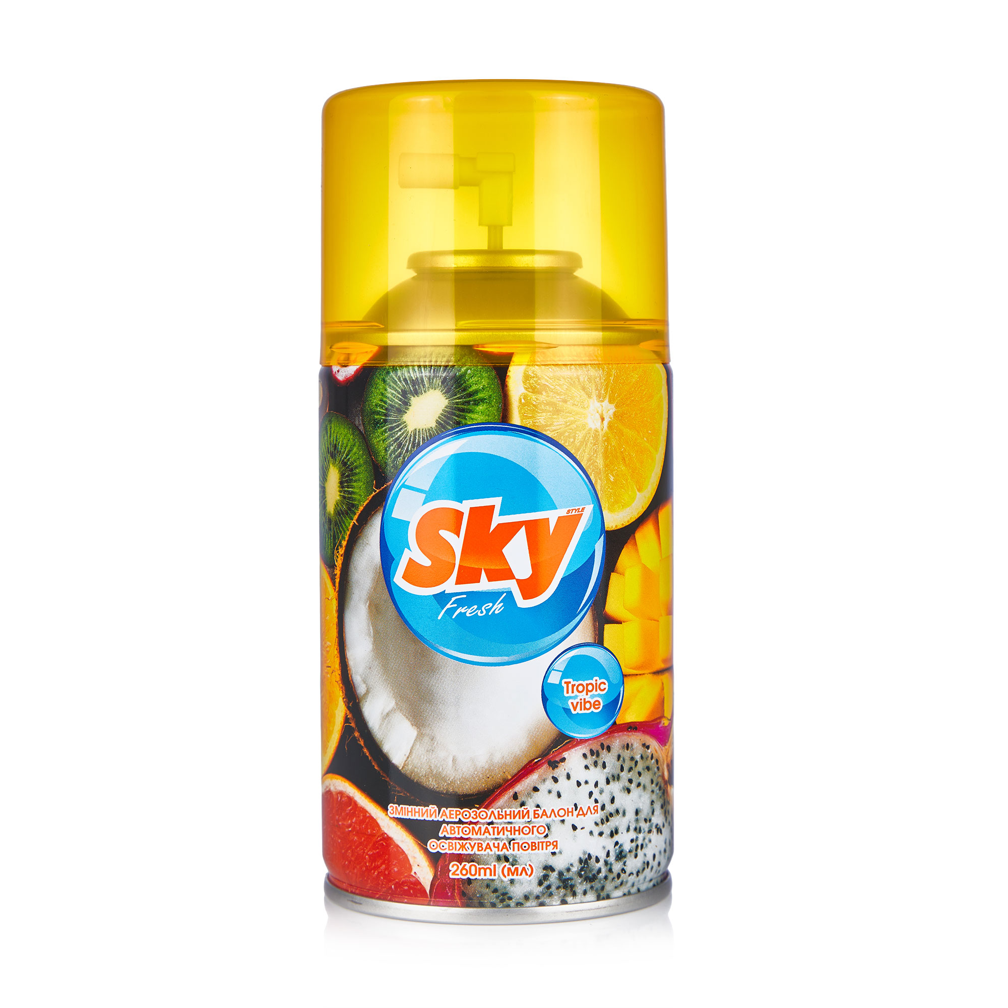 

Змінний балон до автоматичного освіжувача Sky Style Tropic Vibe, 260 мл