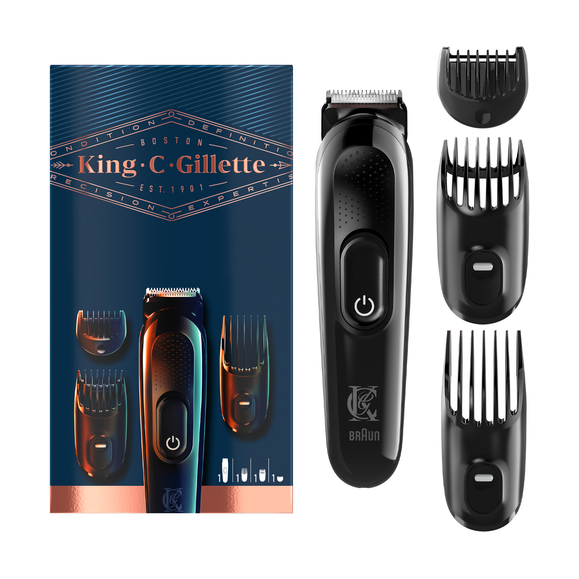 

Уцінка! Електричний тример чоловічий King C Gillette Braun S6