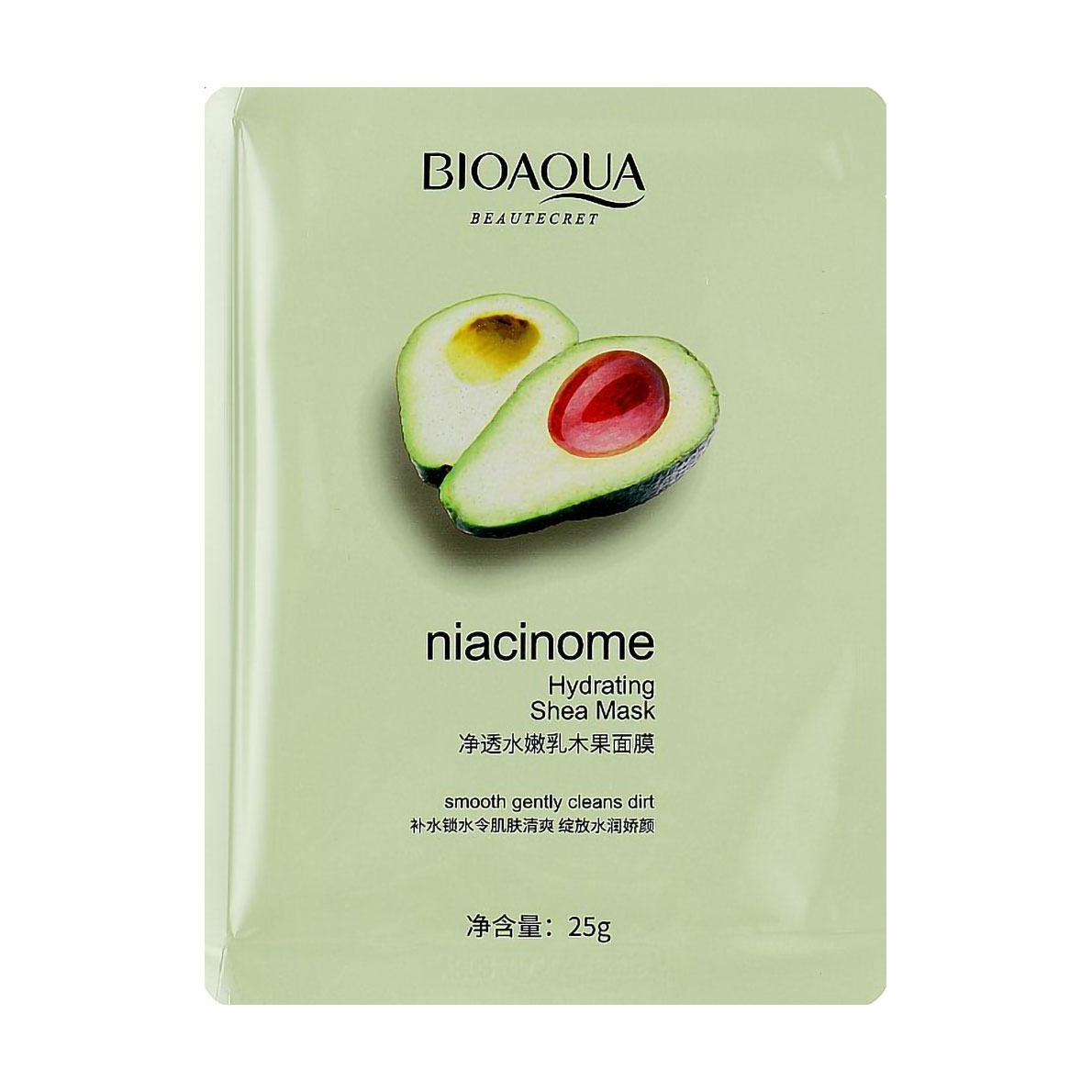 

Тканинна маска для обличчя Bioaqua Niacinome Hydrating Shea Mask, 25 г
