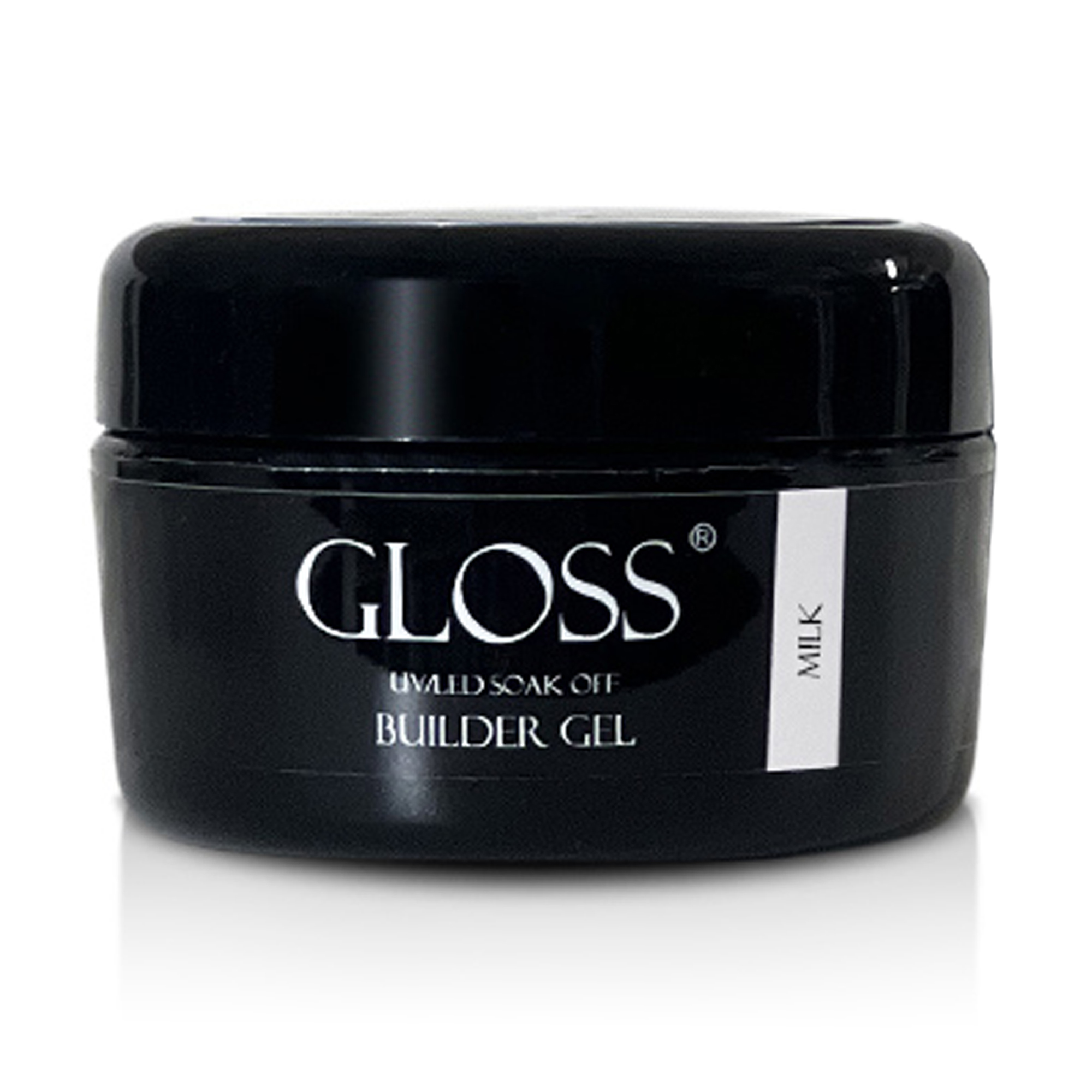 

Однофазний гель для нігтів Gloss Builder Gel UV/LED Soak Off, Milk, 30 мл