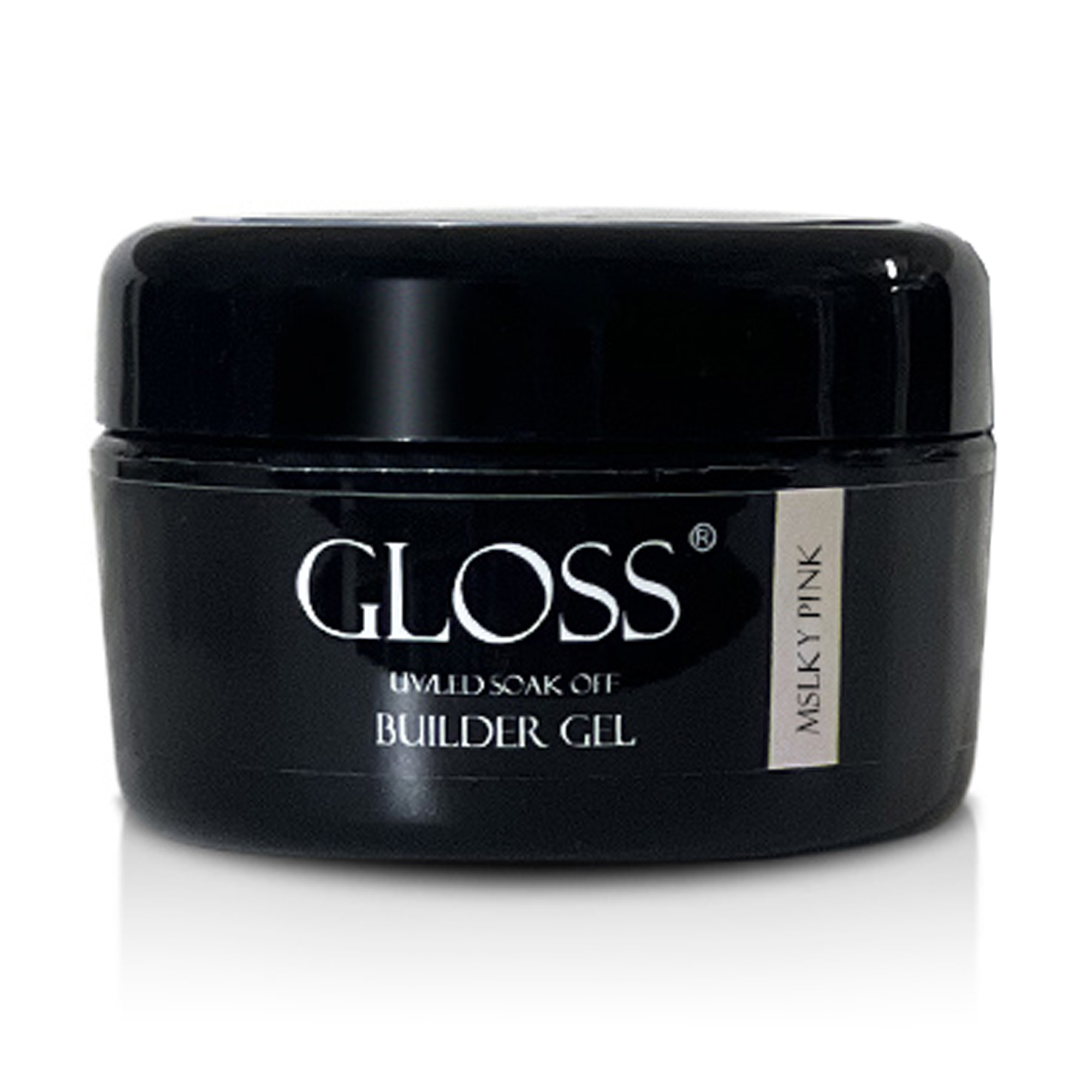 

Однофазний гель для нігтів Gloss Builder Gel UV/LED Soak Off, Milky Pink, 30 мл