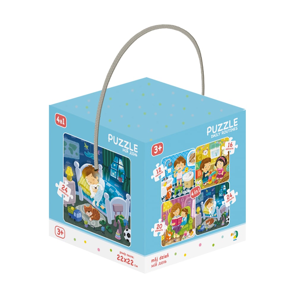 

Пазли 4 в 1 DoDo Мій день, 72 елементи, від 3 років (300130)