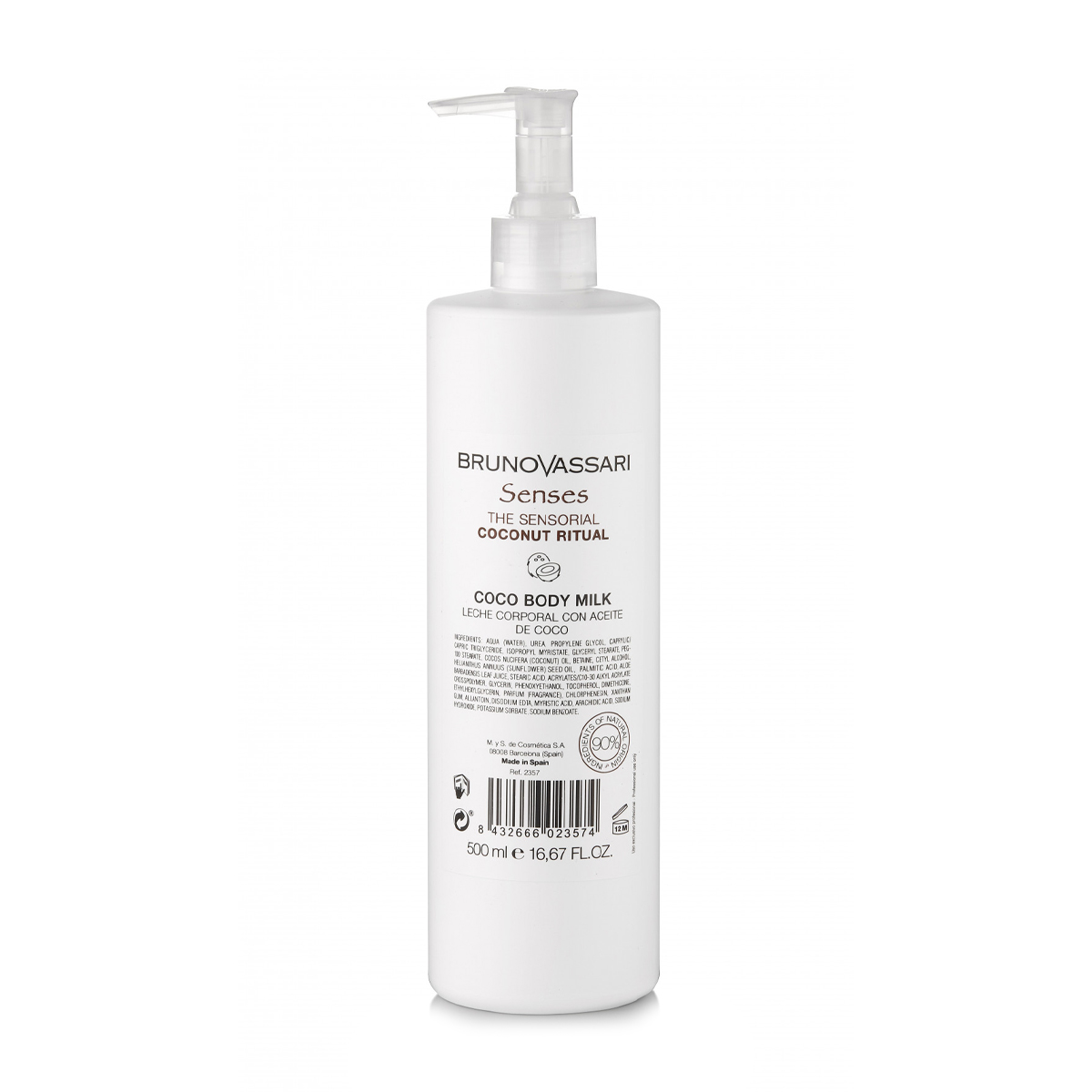 

Молочко для тіла Bruno Vassari Coconut Ritual Body Milk з маслом кокоса, 500 мл
