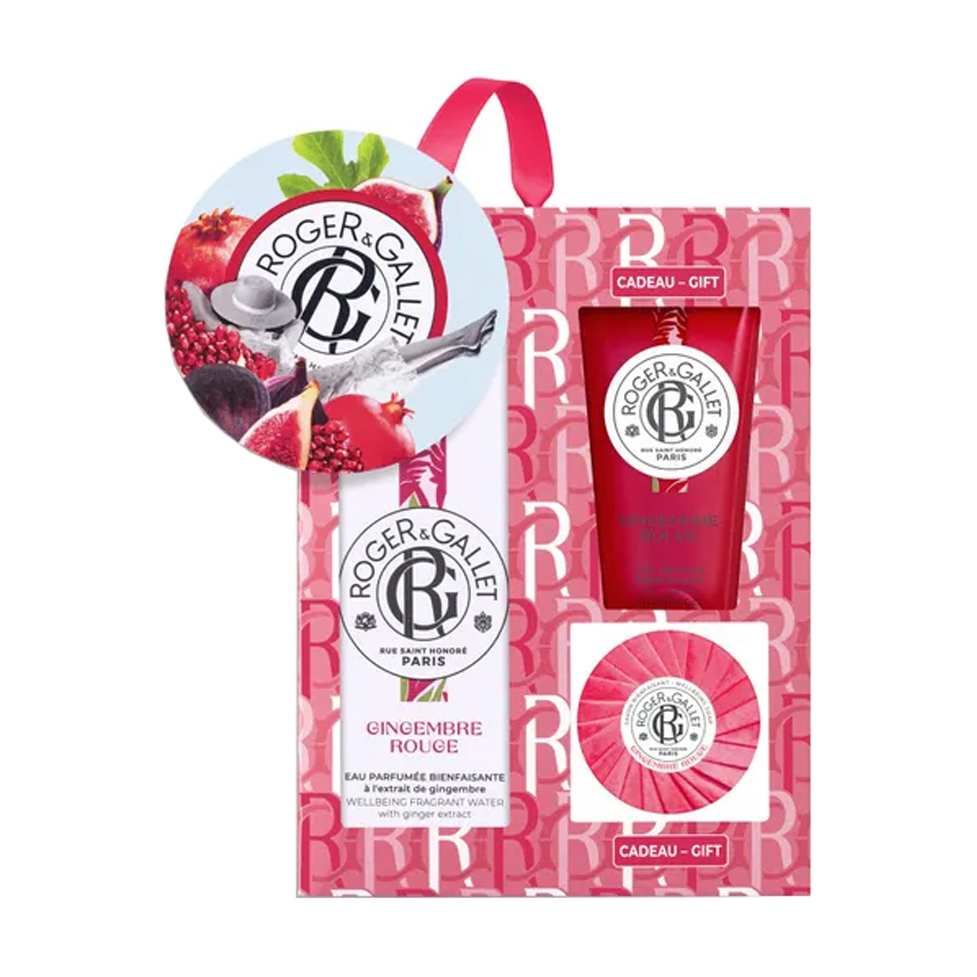 

Парфумований набір жіночий Roger & Gallet Gingembre Rouge (парфумована вода, 100 мл + мило тверде, 50 г + гель для душу, 50 мл)