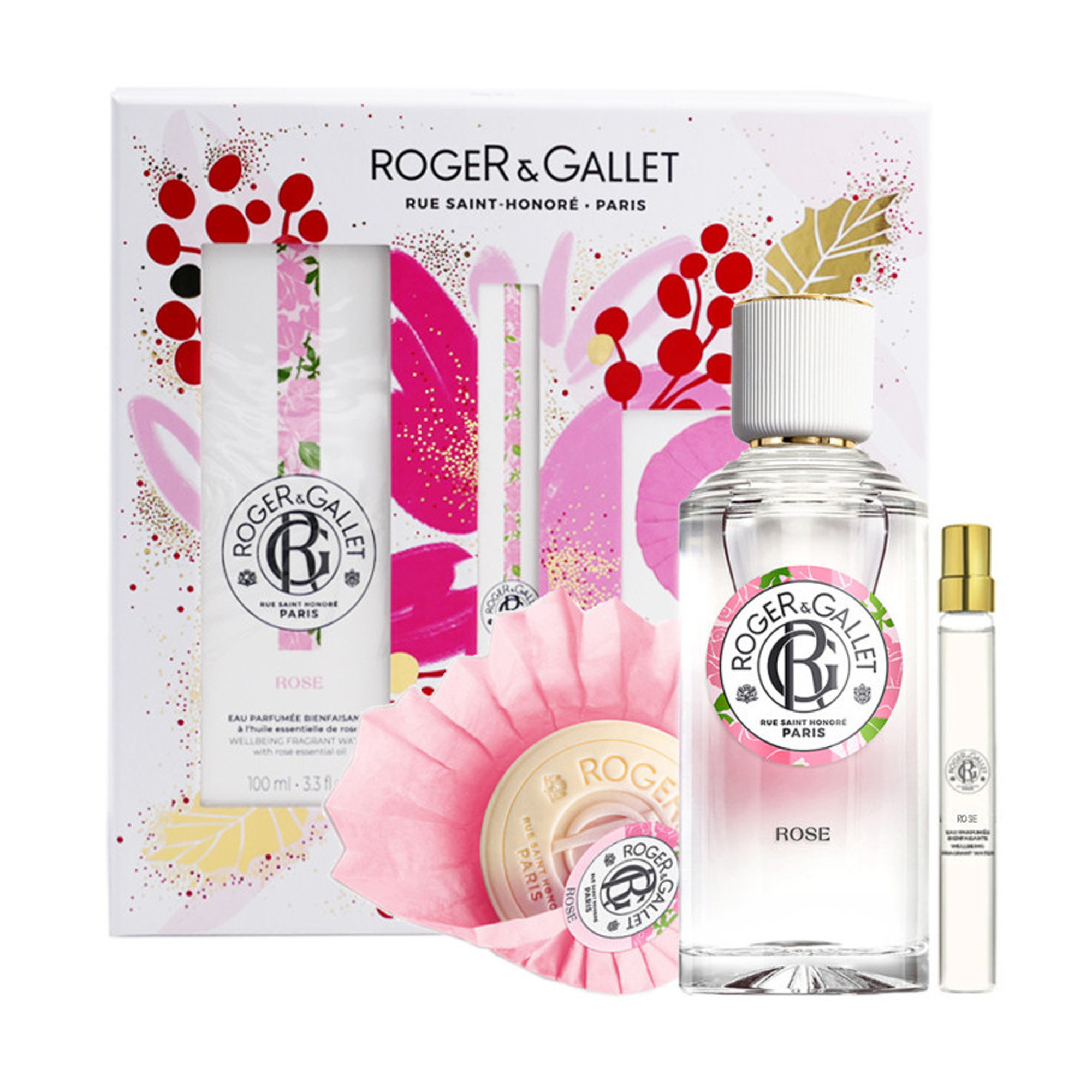 

Парфумований набір жіночий Roger & Gallet Rose (парфумована вода, 100 мл + мило тверде, 50 г + парфумована вода, 10 мл)