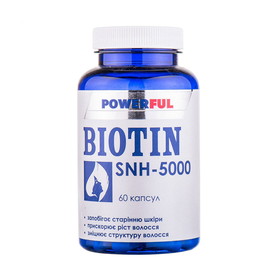 

Біотин SNH-5000 Краса та здоров'я Powerful Biotin SNH-5000, 60 капсул