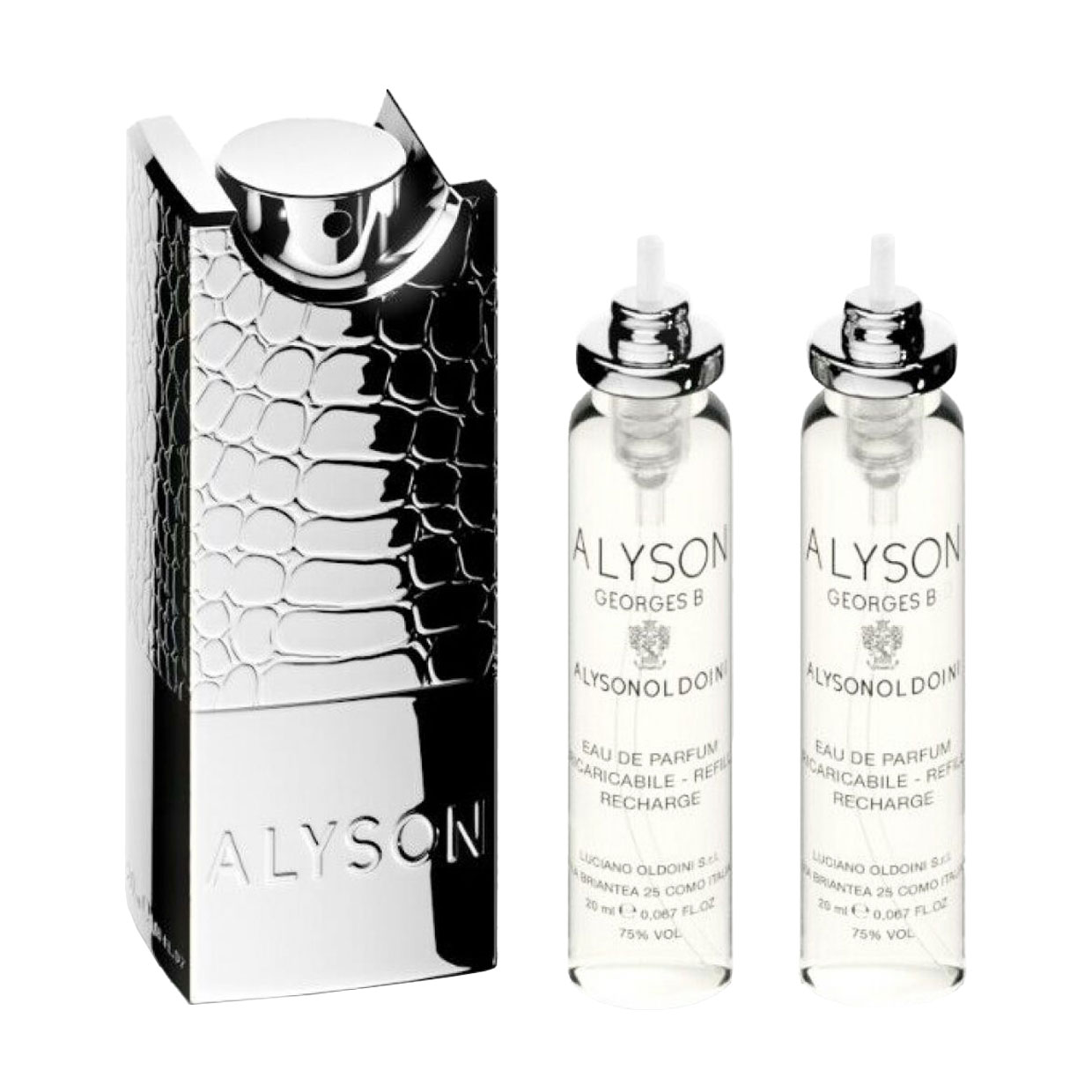 

Парфумований набір унісекс Alysonoldoini Georges B (парфумована вода, 3*20 мл + чохол)