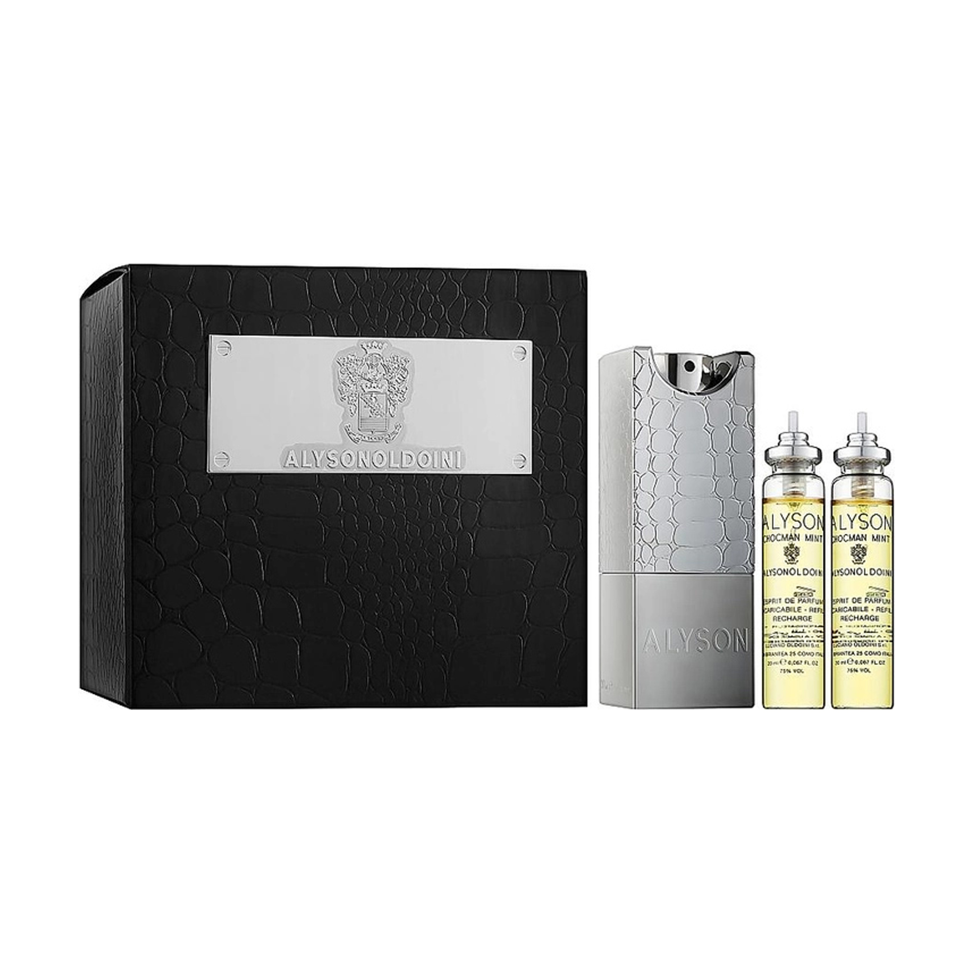 

Уцінка! Парфумований набір жіночий Alysonoldoini Black Violet (парфумована вода, 3*20 мл + чохол)