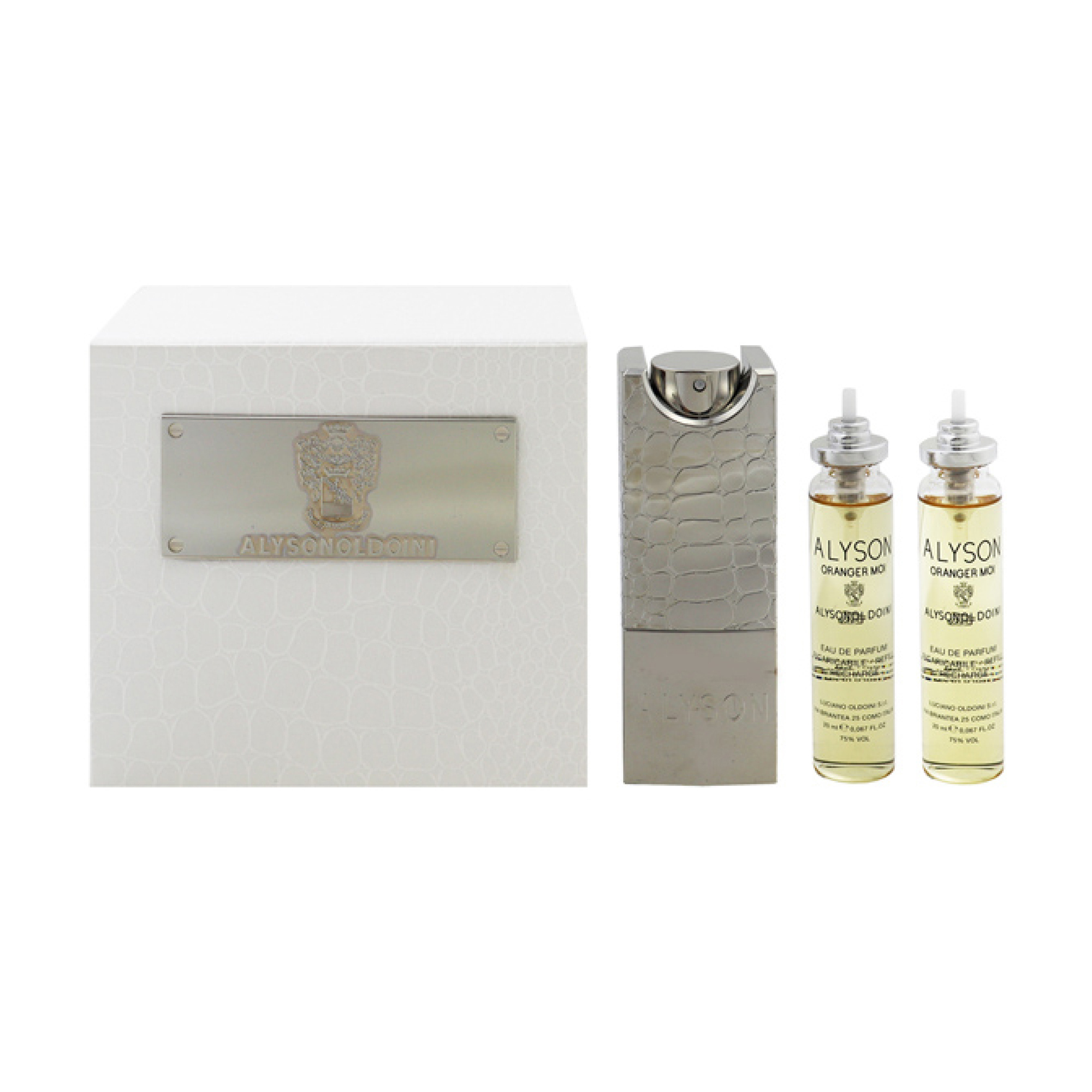 

Уцінка! Парфумований набір жіночий Alysonoldoini Oranger Moi (парфумована вода, 3*20 мл + чохол)
