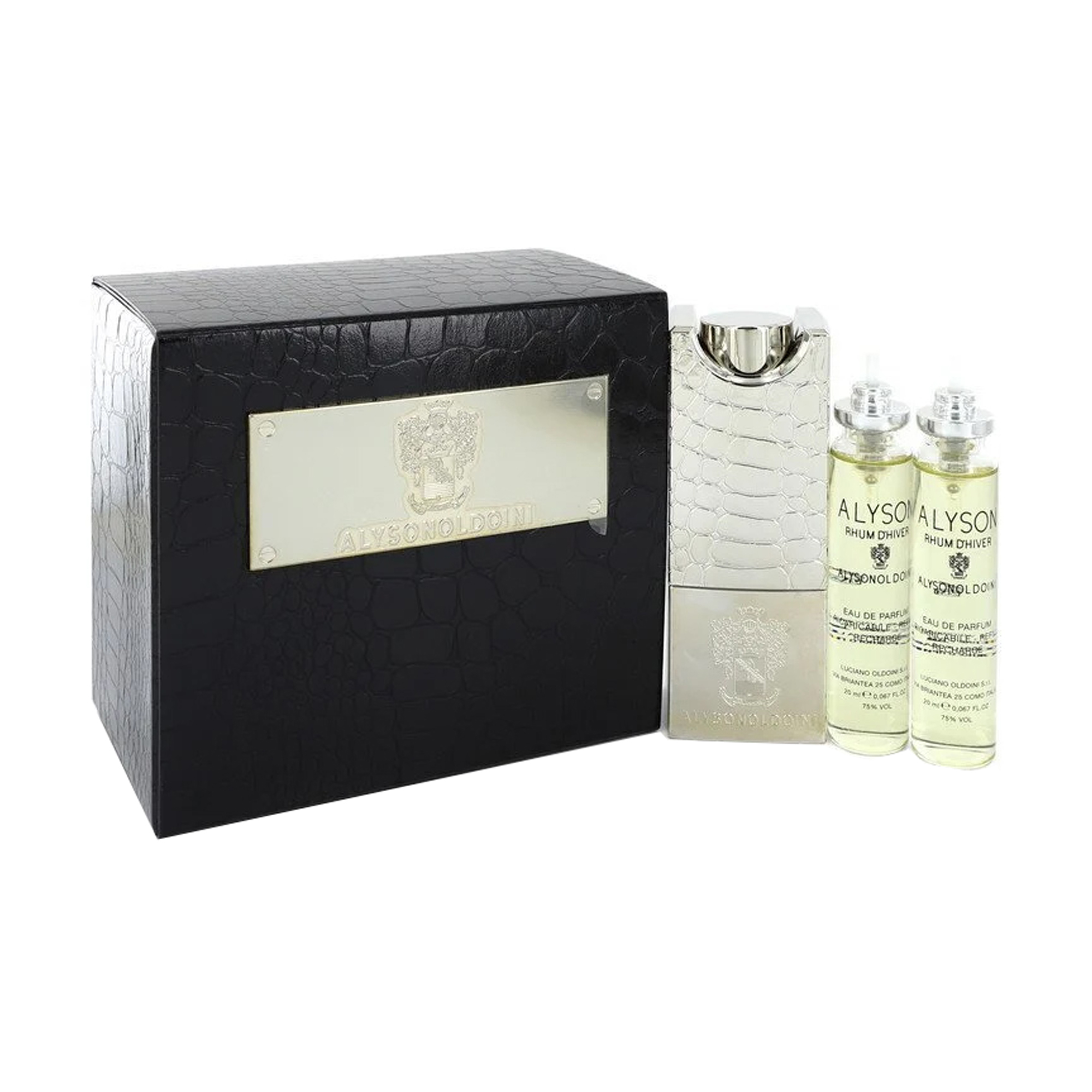 

Уцінка! Парфумований набір чоловічий Alysonoldoini Rhum D'hiver (парфумована вода, 3*20 мл + чохол)