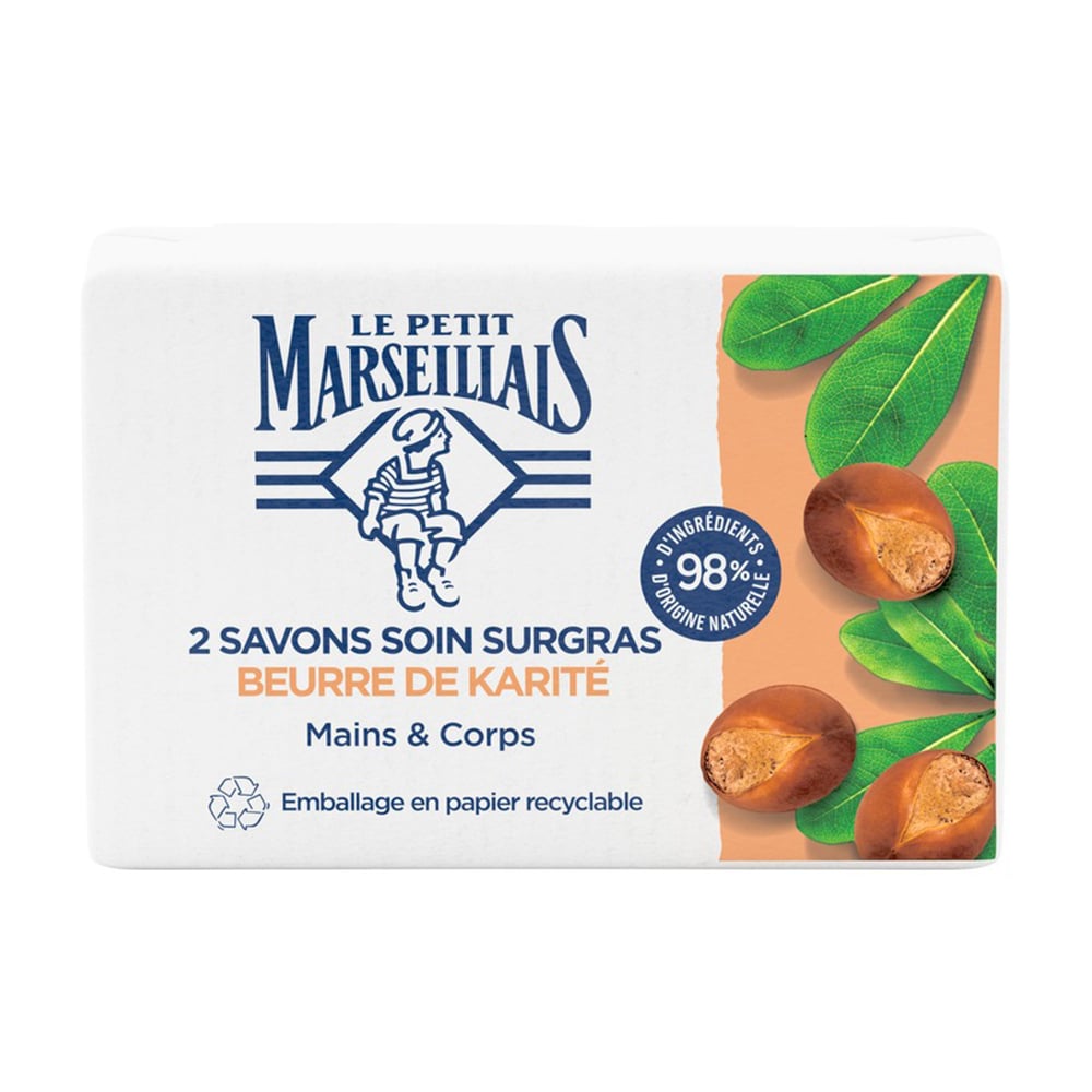 

Уцінка! Мило тверде Le Petit Marseillais з олією ши, 2*100 г