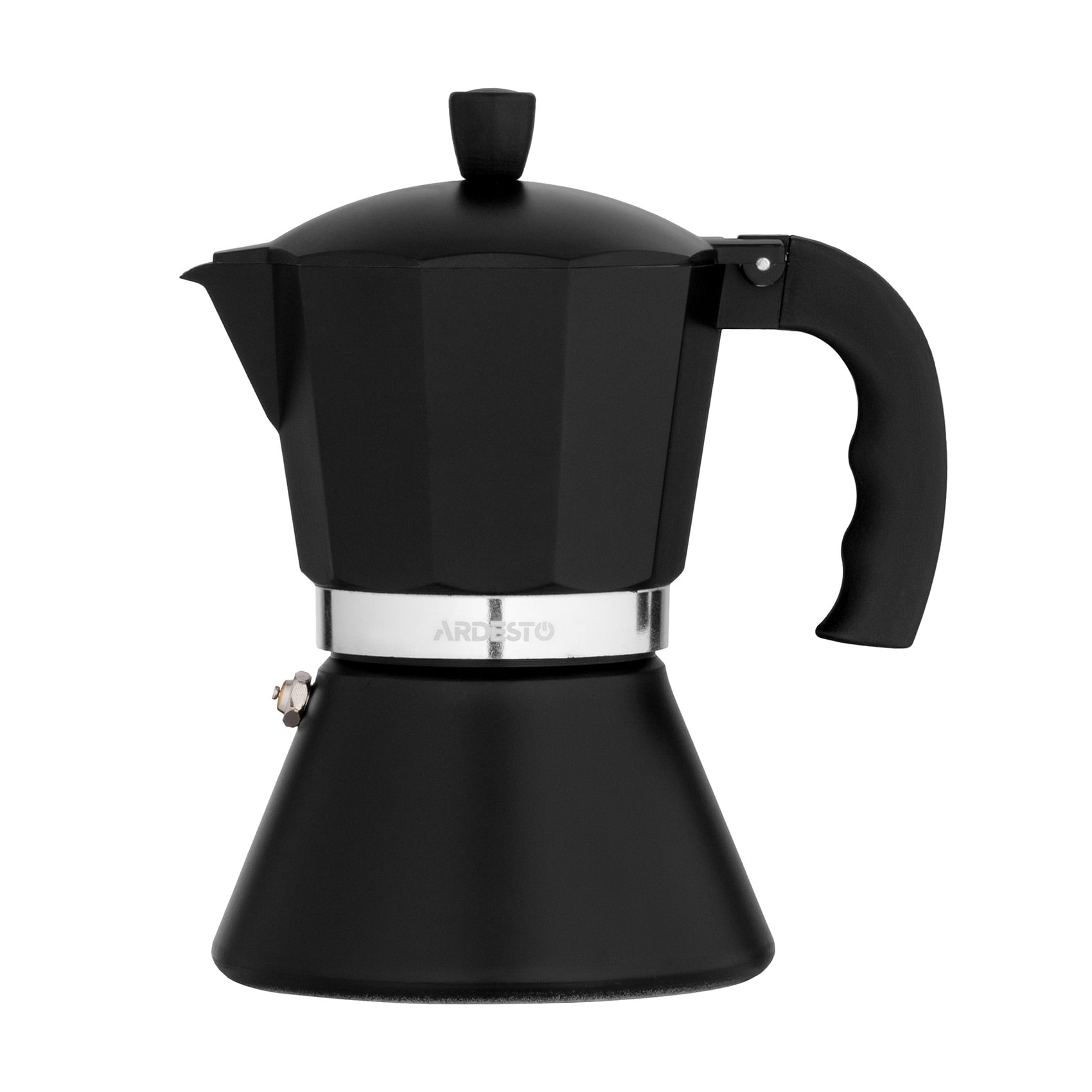 

Гейзерна кавоварка Ardesto Gemini Trento з алюмінію, 6 чашок, 300 мл (AR0806AIB)