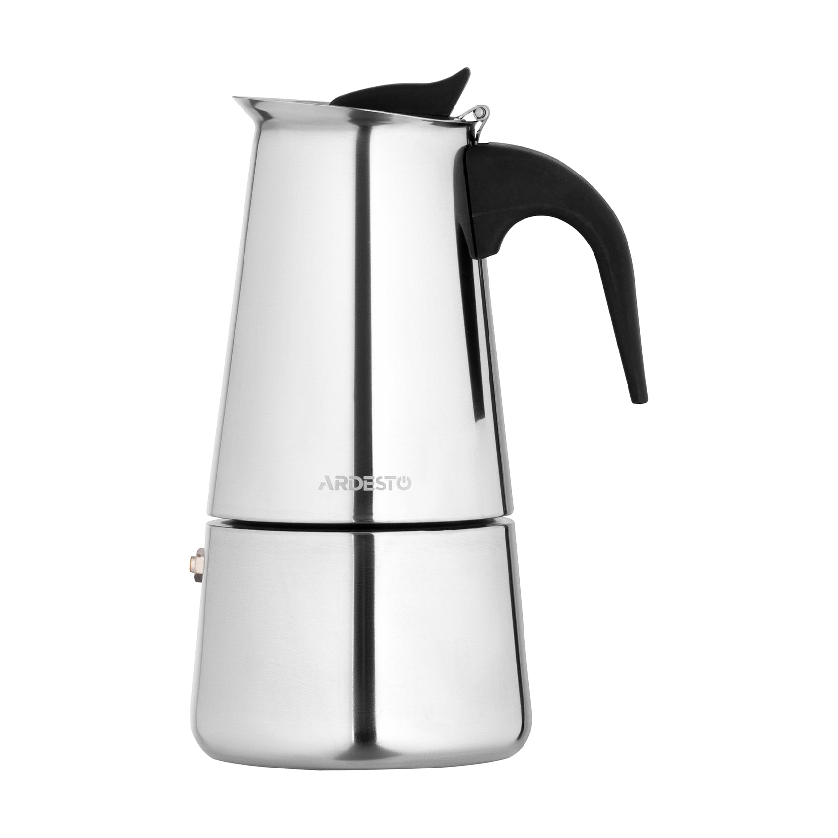 

Гейзерна кавоварка Ardesto Gemini Apulia з неіржавної сталі, 9 чашок, 450 мл (AR0809SS)