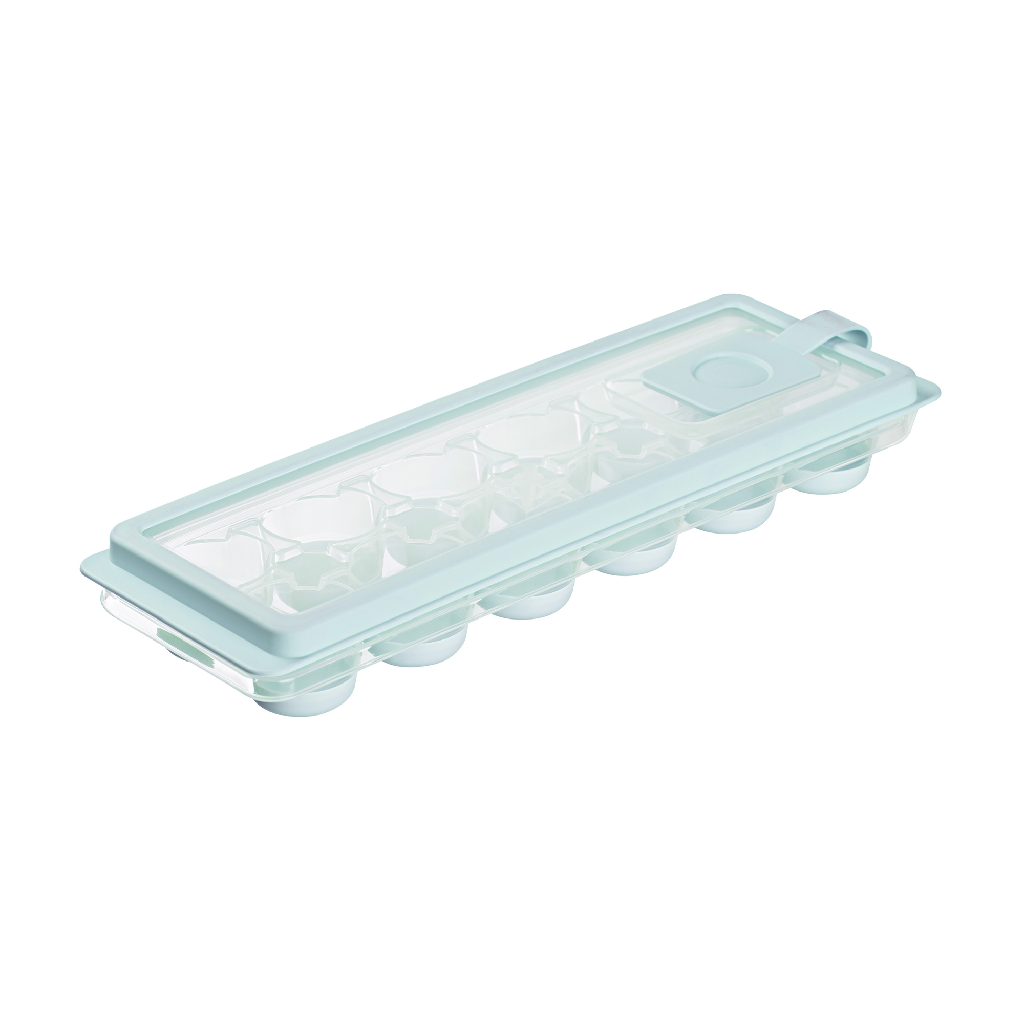 

Форма для льоду Ardesto Fresh на 12 секцій, з кришкою, блакитний тіффані, силіконова, 9.5*3.8*26 см (AR1104TP)