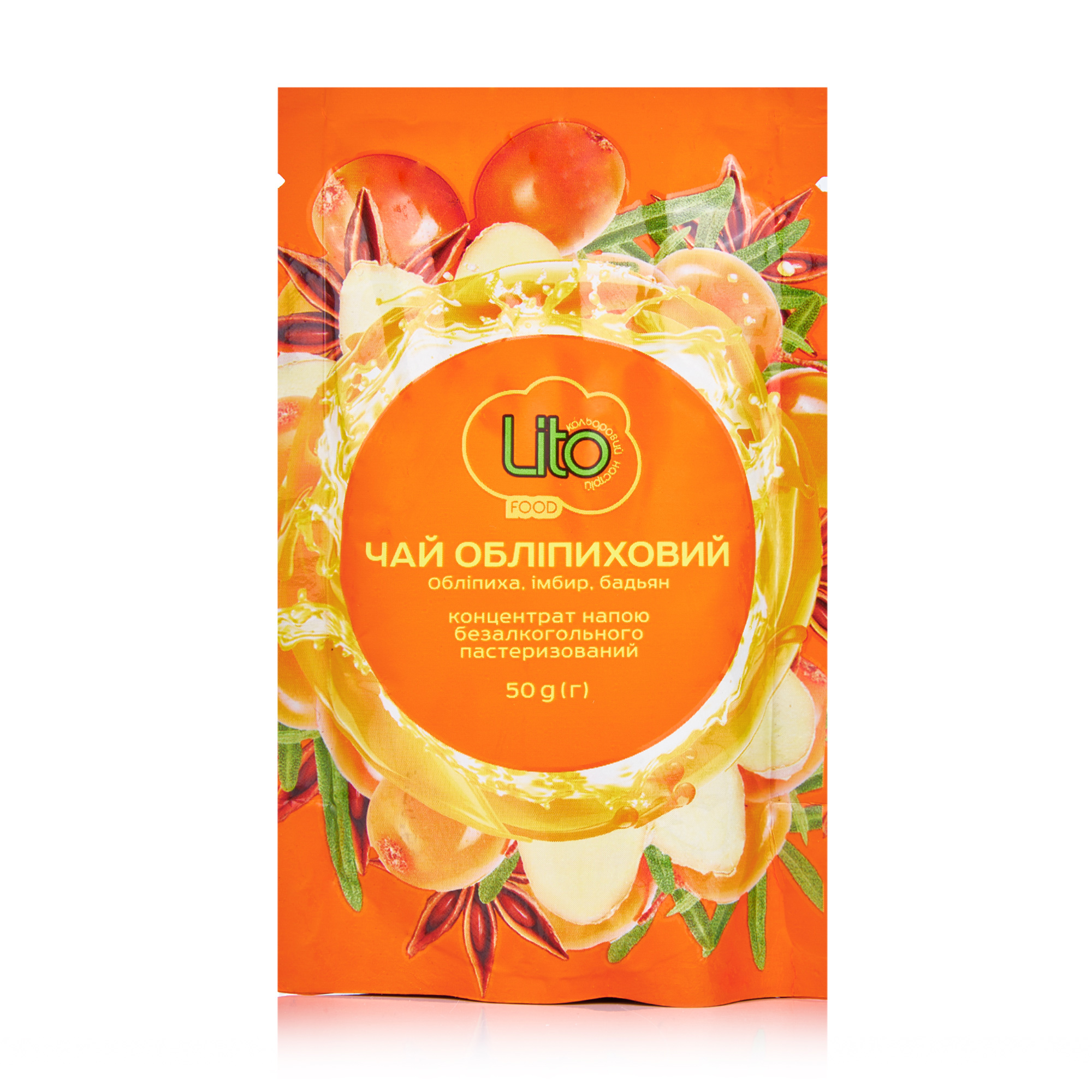 

Чай-концентрат Lito Обліпиховий з імбирем та бадьяном, 50 г