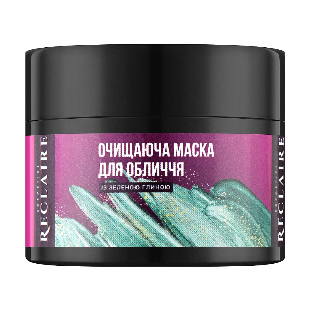 

Уцінка! Очищувальна маска для обличчя Reclaire із зеленою глиною, 60 мл