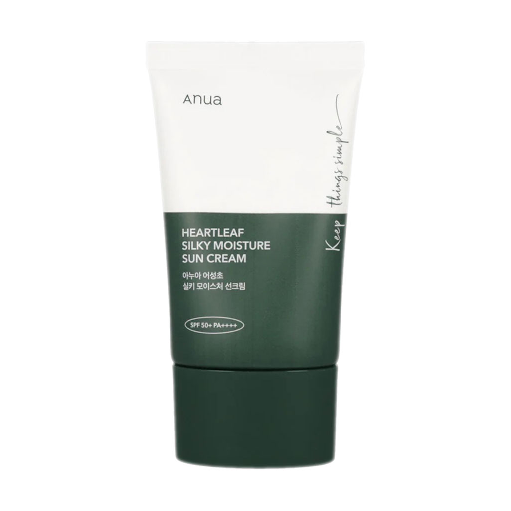 

Уцінка! Сонцезахисний крем для обличчя Anua Heartleaf Silky Moisture Sun Cream SPF 50+ PA++++, 50 мл