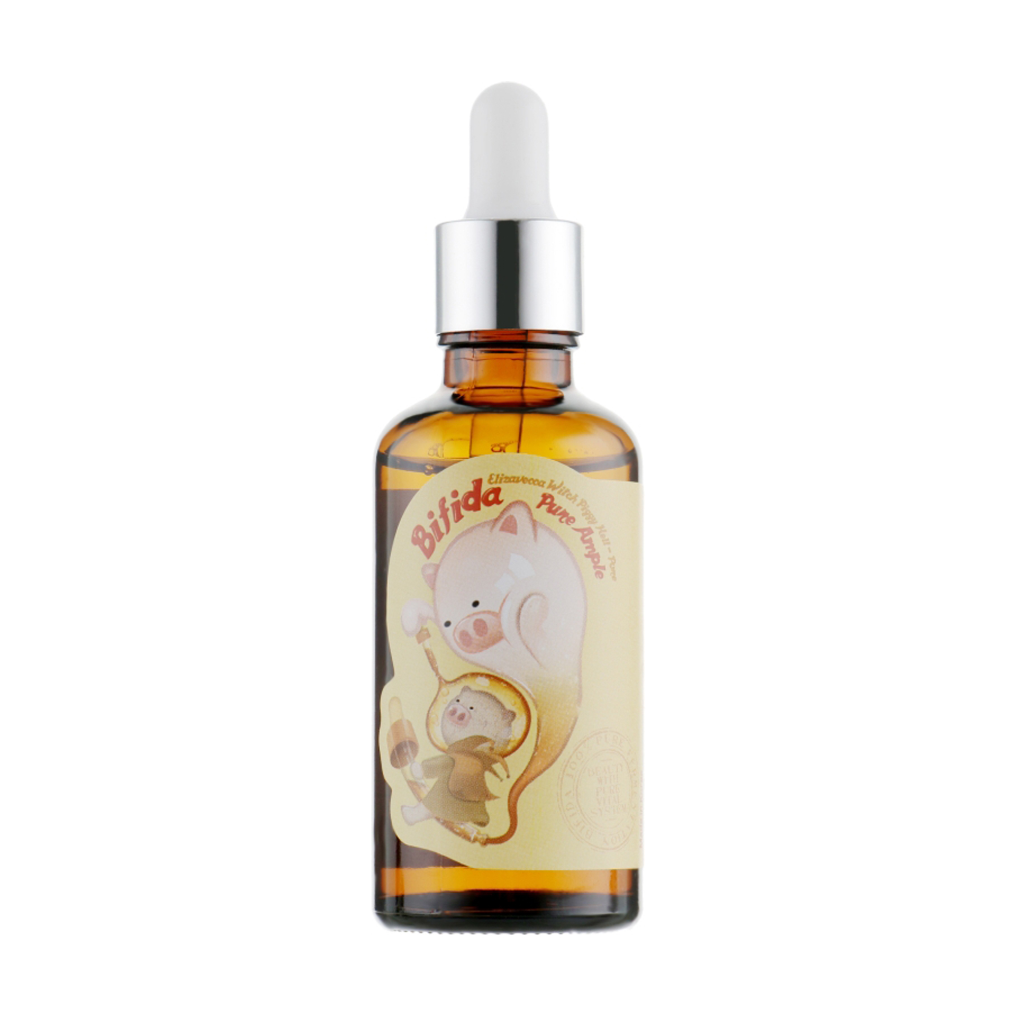 

Подарунок! Відновлювальна сироватка для обличчя Elizavecca Witch Piggy Hell-Pore Bifida Pure Ample з екстрактом лизата біфідобактерій, 50 мл