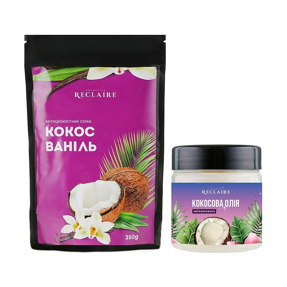 

Уцінка! Набір для тіла Reclaire (скраб, 250 г + олія, 140 мл)