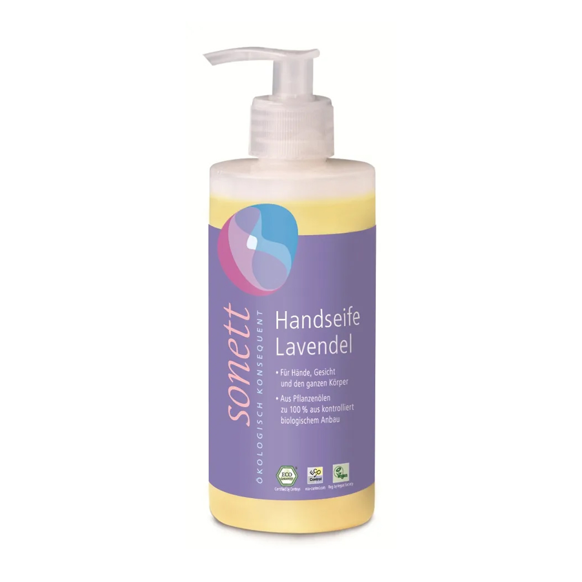 

Органічне рідке мило для рук Sonett Lavender Hand Soap Лаванда, 300 мл