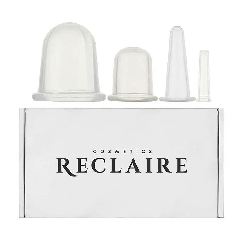 

Набір вакуумних банок Reclaire для моделювання контурів тіла та обличчя, 4 шт
