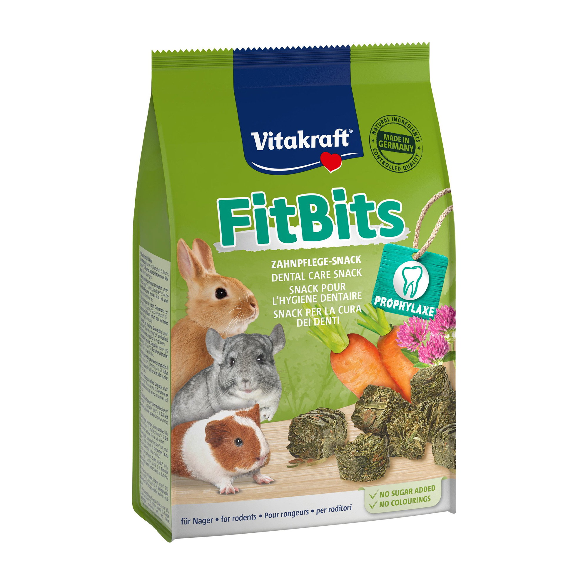 

Ласощі для гризунів Vitakraft FitBits заточка для зубів, 500 г