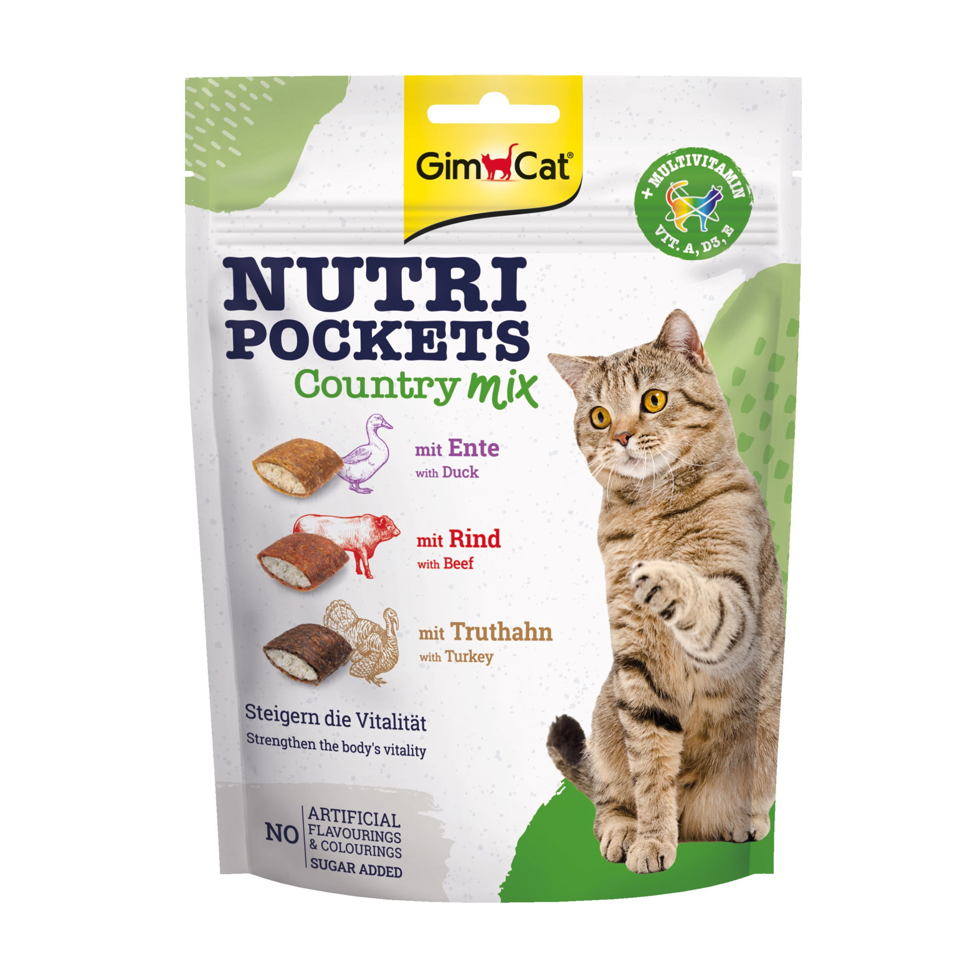 

Ласощі для кішок GimCat Nutri Pockets Кантрі мікс, 150 г