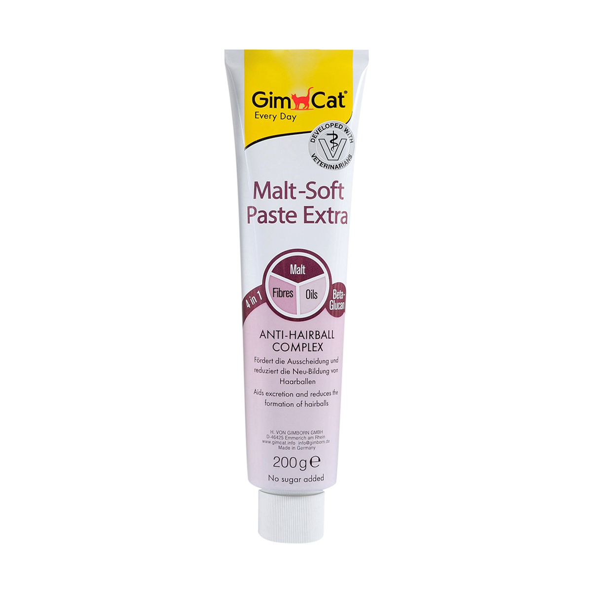 

Паста для кішок GimCat Malt-Soft Extra для виведення шерсті зі шлунку, 200 г