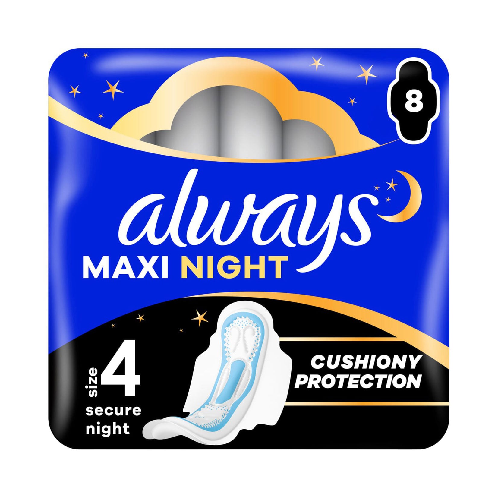 

Гігієнічні прокладки Always Maxi Night розмір 4, 8 шт