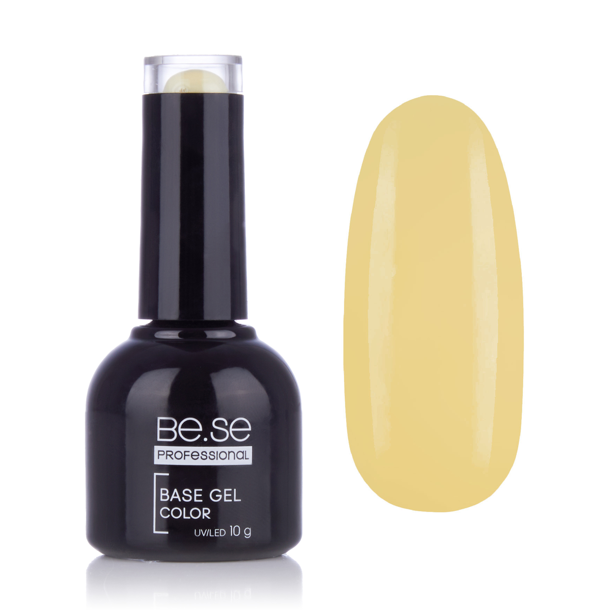 

Базове покриття для гель-лаку Be.Se Professional Base Gel Coat Color Pastel 16 Світло-жовтий, 10 г