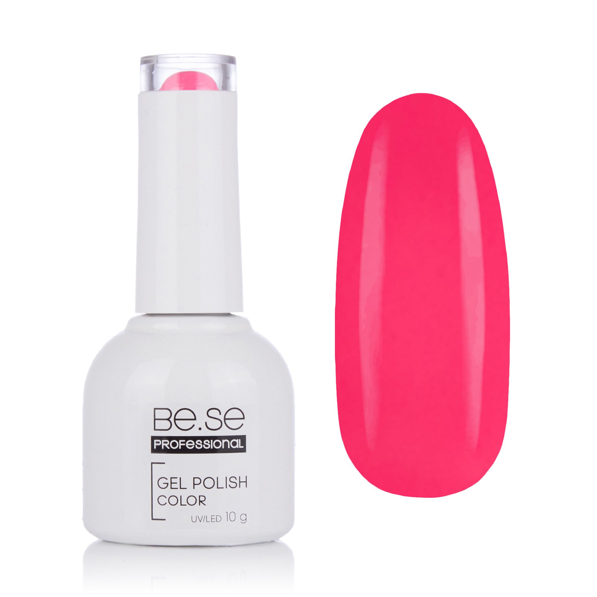 

Гель-лак для нігтів Be.Se Professional Gel Polish Color Summer 41 Неон, рожевий баблгам, 10 г