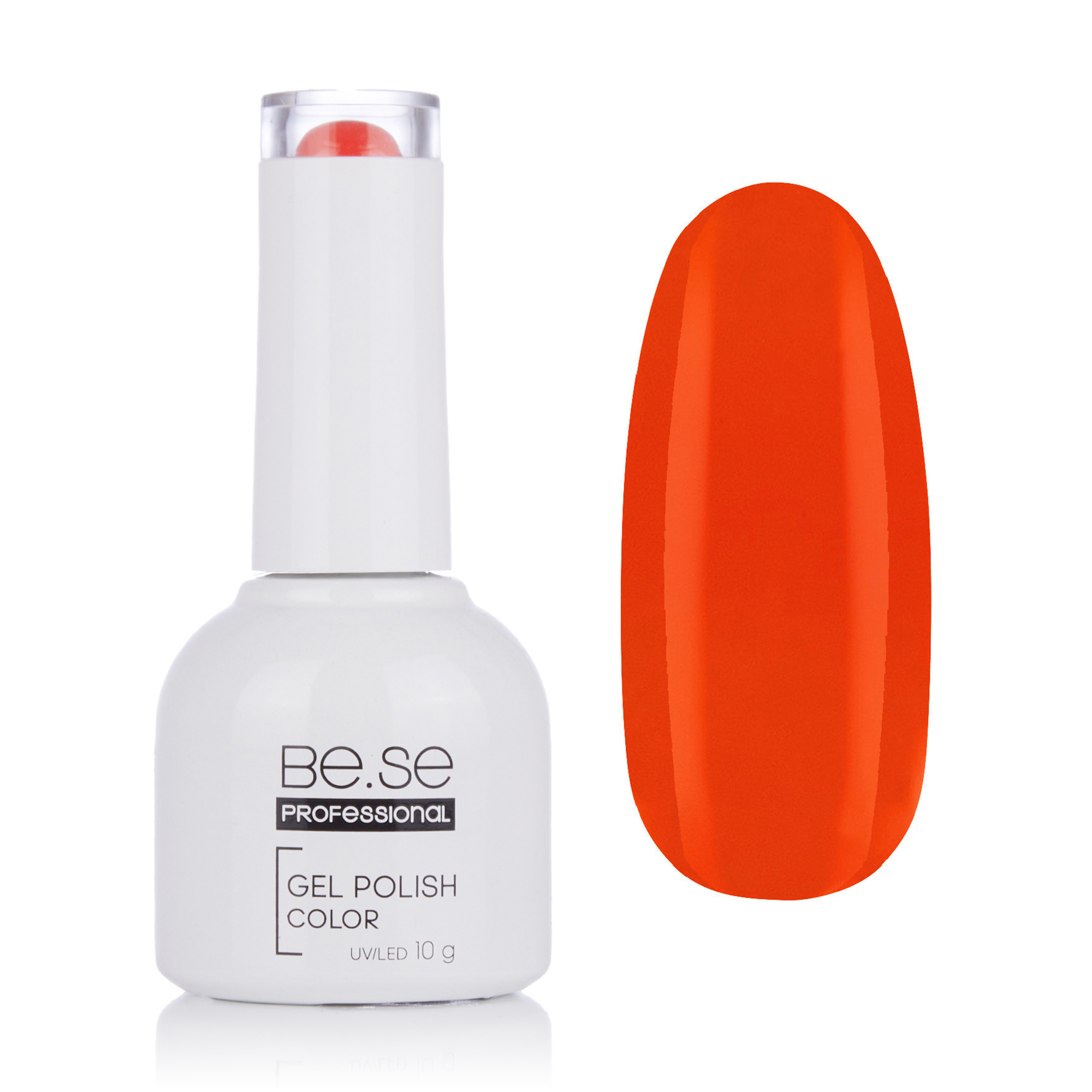 

Уцінка! Гель-лак для нігтів Be.Se Professional Gel Polish Color Red 51 Емаль, морквяний, 10 г