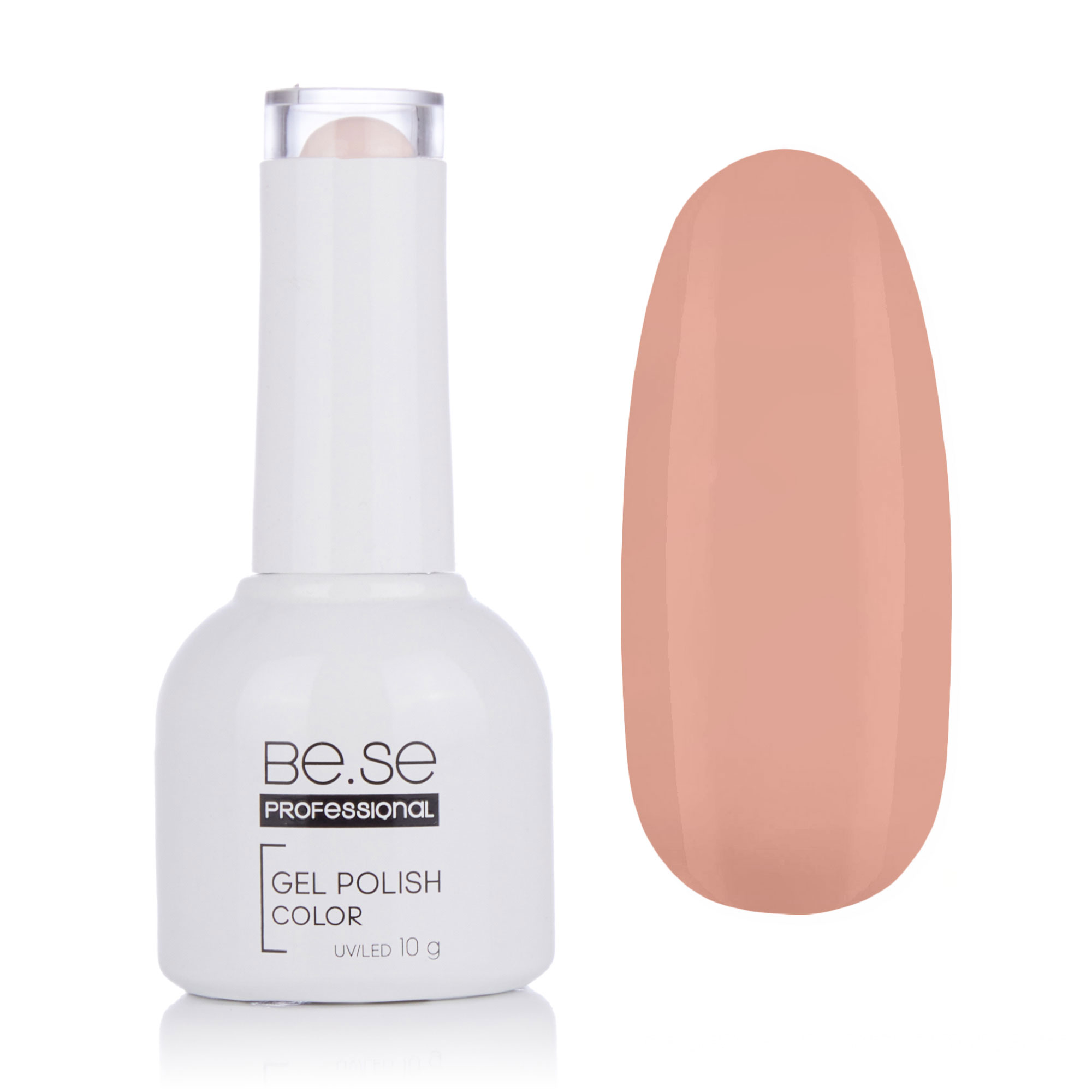 

Гель-лак для нігтів Be.Se Professional Gel Polish Color Nude 52 Емаль, рожевий крем, 10 г
