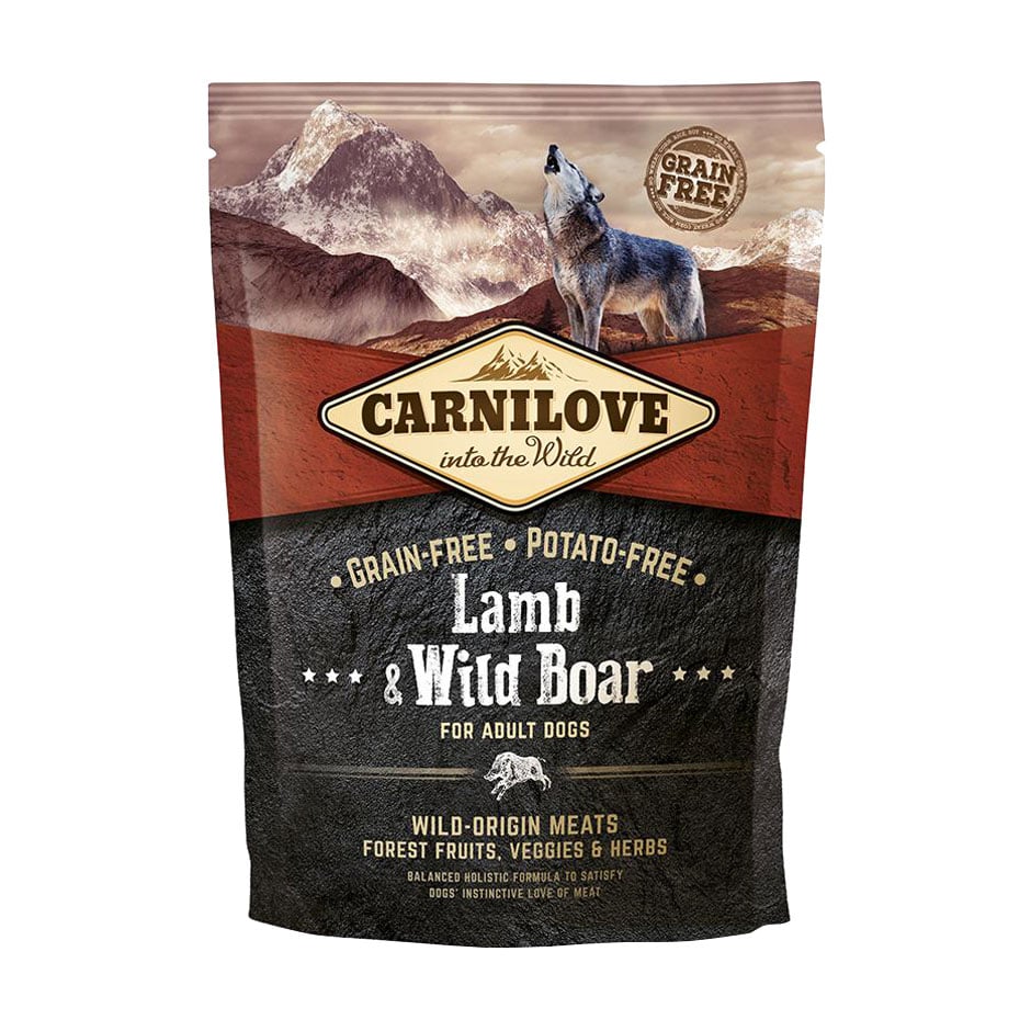 

Сухий корм для дорослих собак всіх порід Carnilove Lamb & Wild Boar з ягням та кабаном, 1.5 кг