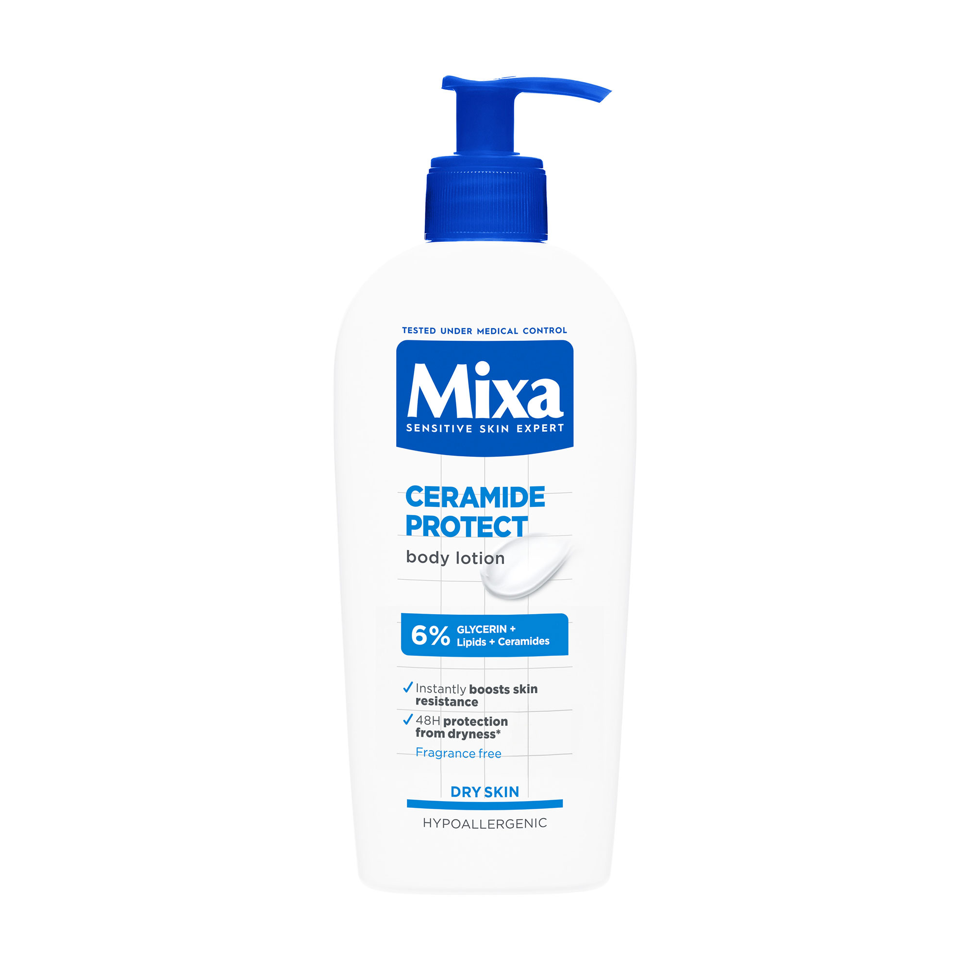 

Зміцнювальний лосьйон для тіла Mixa Ceramid Protect Body Lotion для дуже сухої шкіри, з церамідами, 400 мл