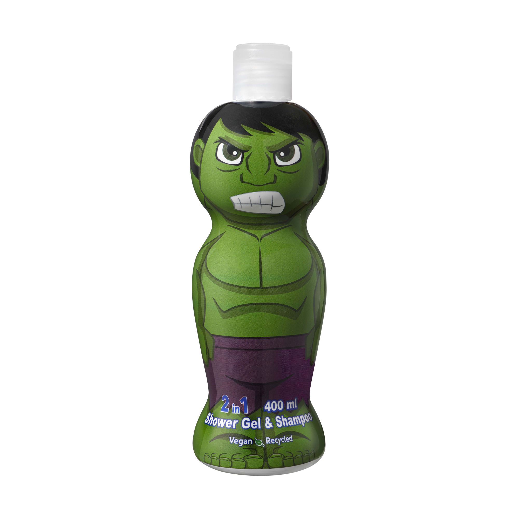 Дитячий шампунь-гель 2 в 1 для волосся та тіла Air-Val International Marvel Avengers Hulk Shower Gel & Shampoo 2 In 1 1D, 400 мл