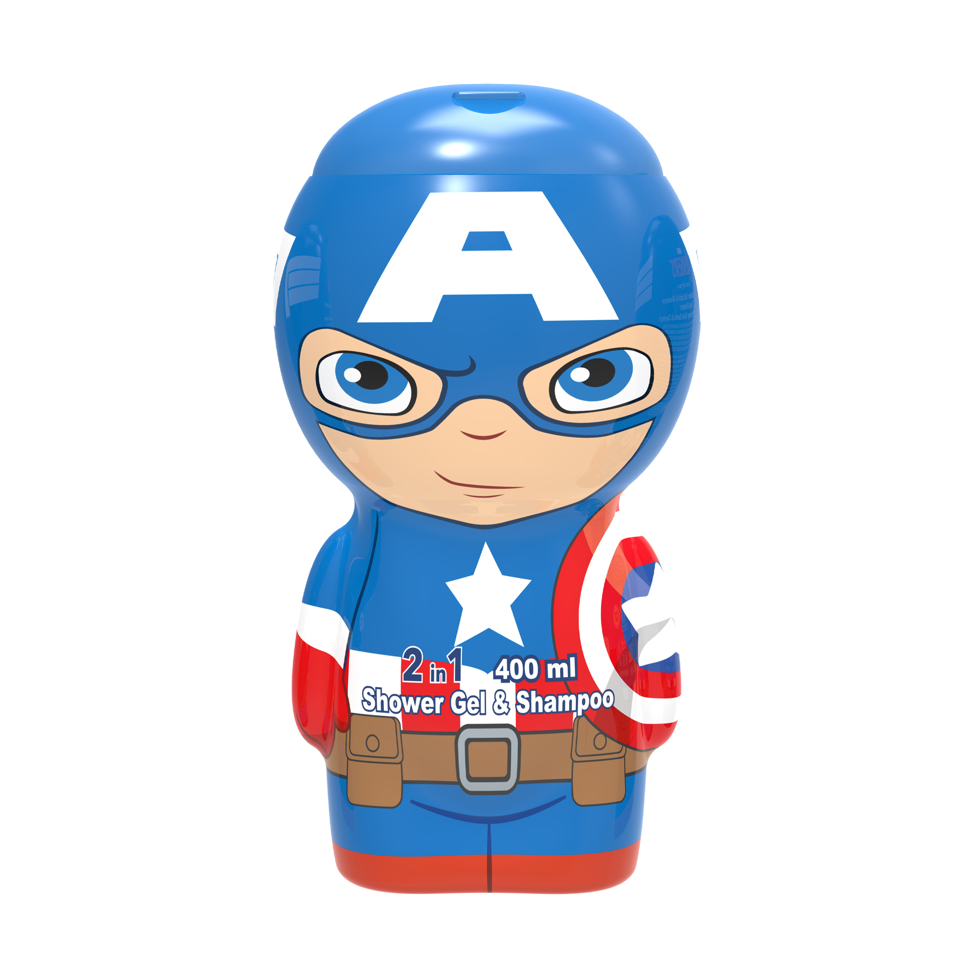 

Уцінка! Дитячий шампунь-гель 2 в 1 для волосся та тіла Air-Val International Marvel Avengers Captain America Shower Gel & Shampoo 2 In 1 2D, 400 мл