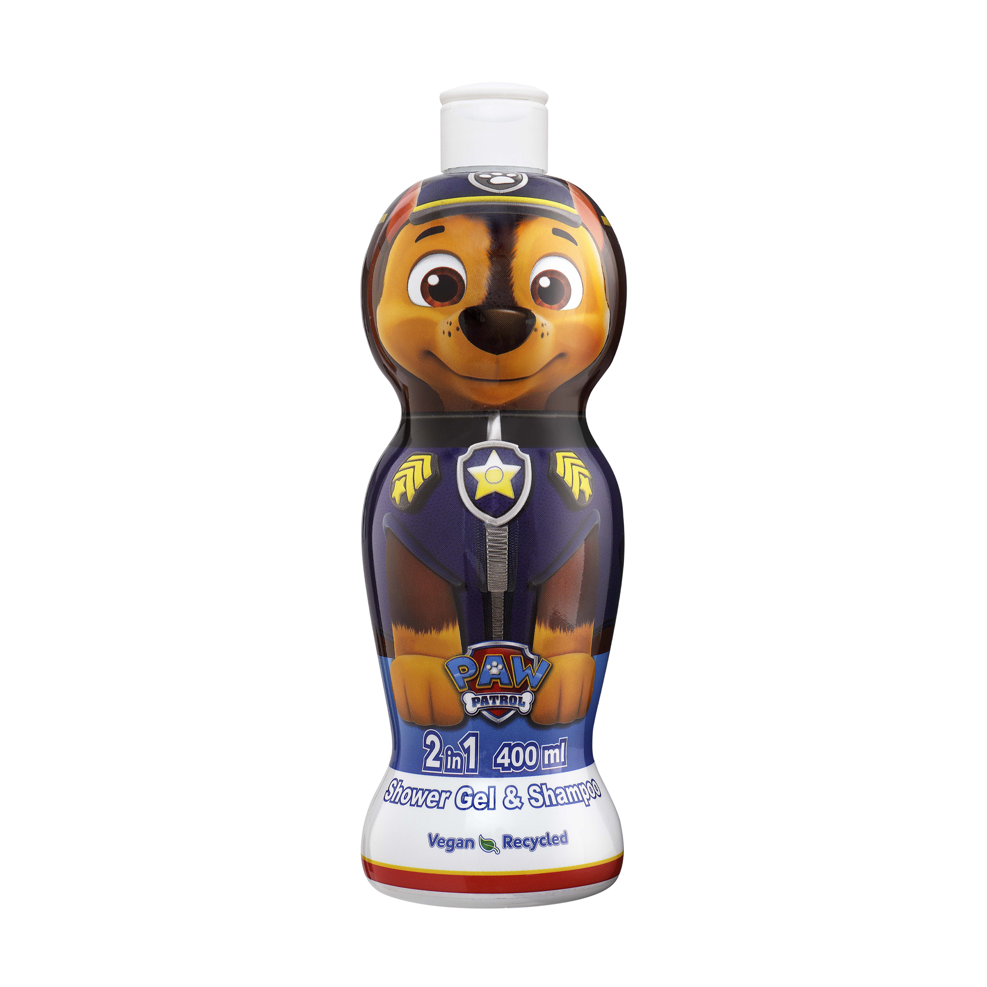 Дитячий шампунь-гель 2 в 1 для волосся та тіла Air-Val International Paw Patrol Chase Shower Gel & Shampoo 2 In 1 1D, 400 мл