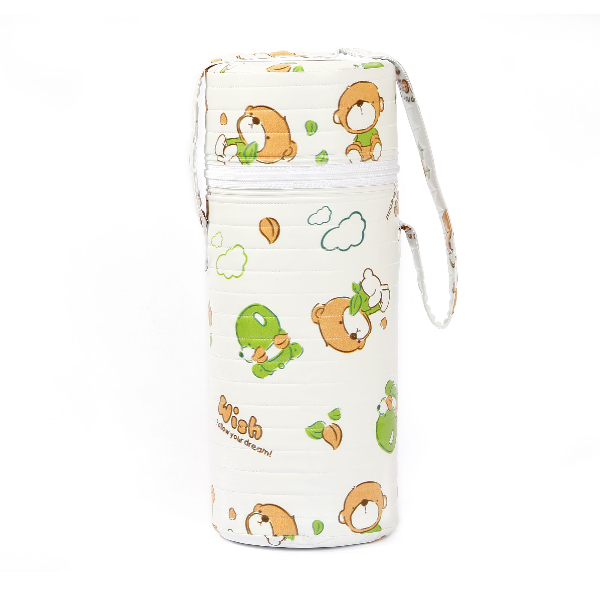 

Термоконтейнер одинарний Lindo Ведмедик бежевий (Pk 908)