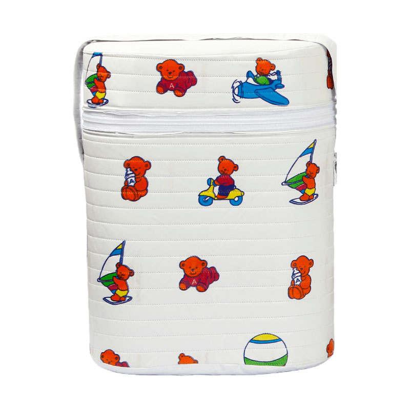 

Термоконтейнер подвійний Lindo Ведмедик червоний (Pk 909)