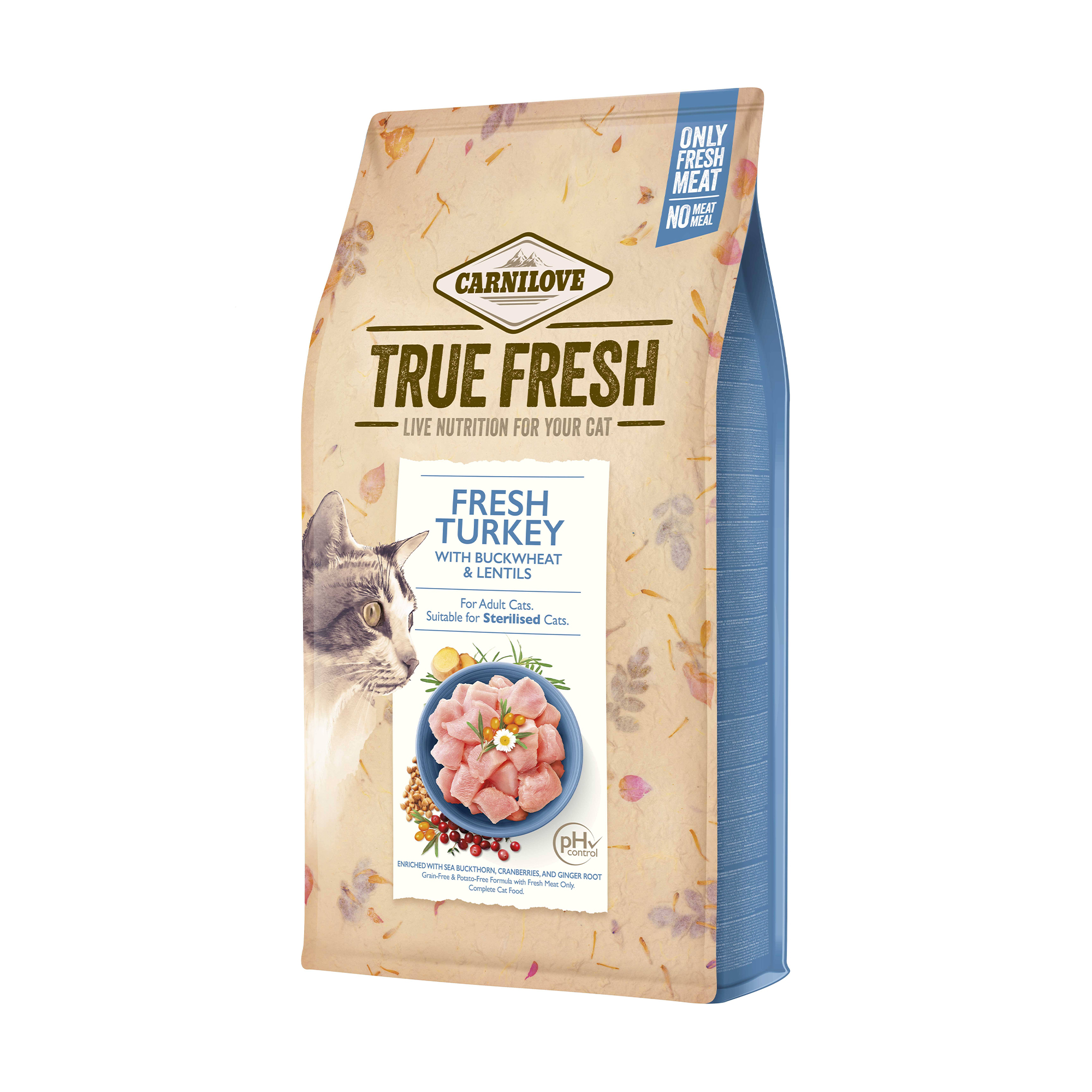 

Сухий корм для дорослих кішок Carnilove True Fresh Turkey з індичкою, 1.8 кг